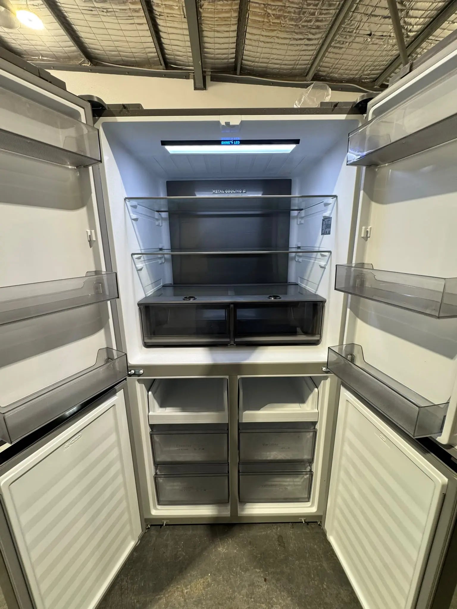 Refurbished CHiQ 503L Quad Door Fridge Freezer CCD596NS | PERTH
