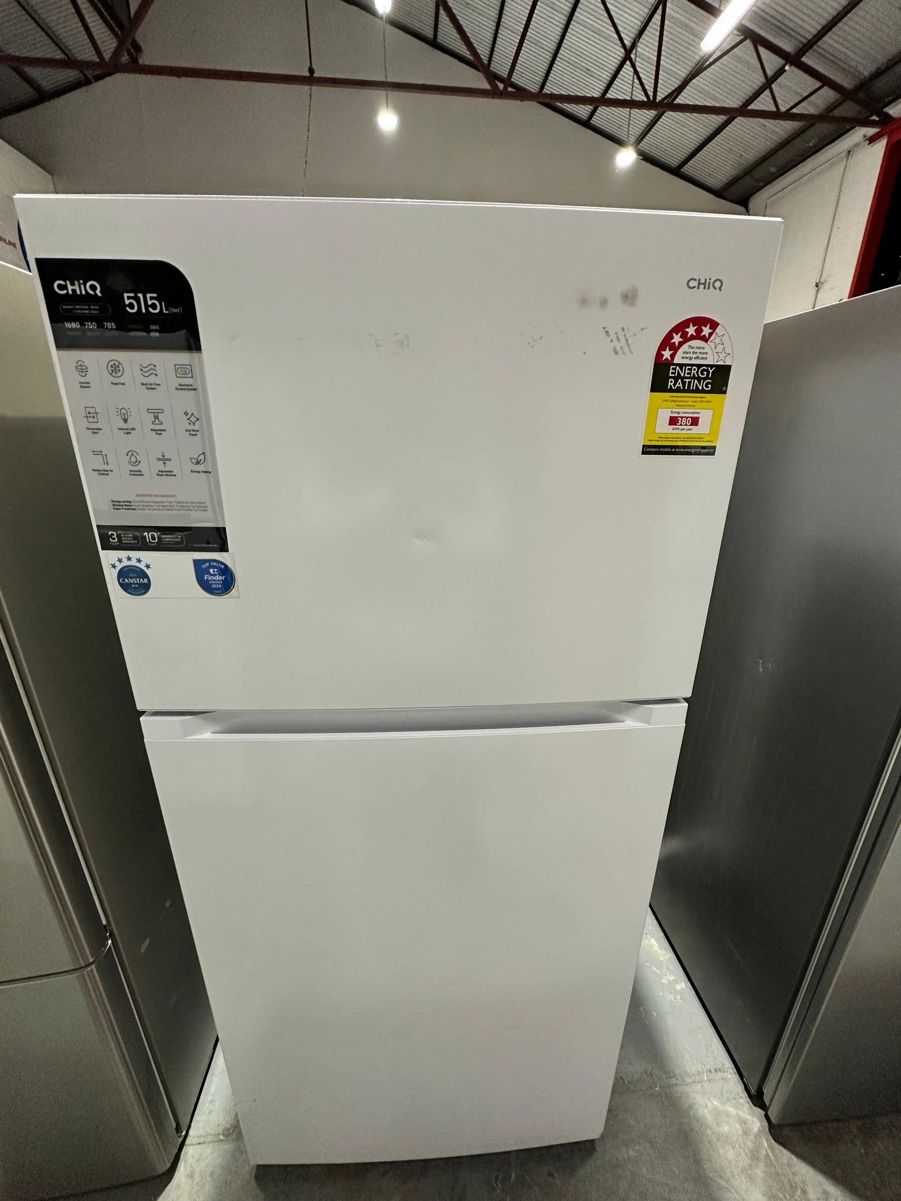 Refurbished CHiQ 515L Top Mount Fridge Freezer | ADELAIDE