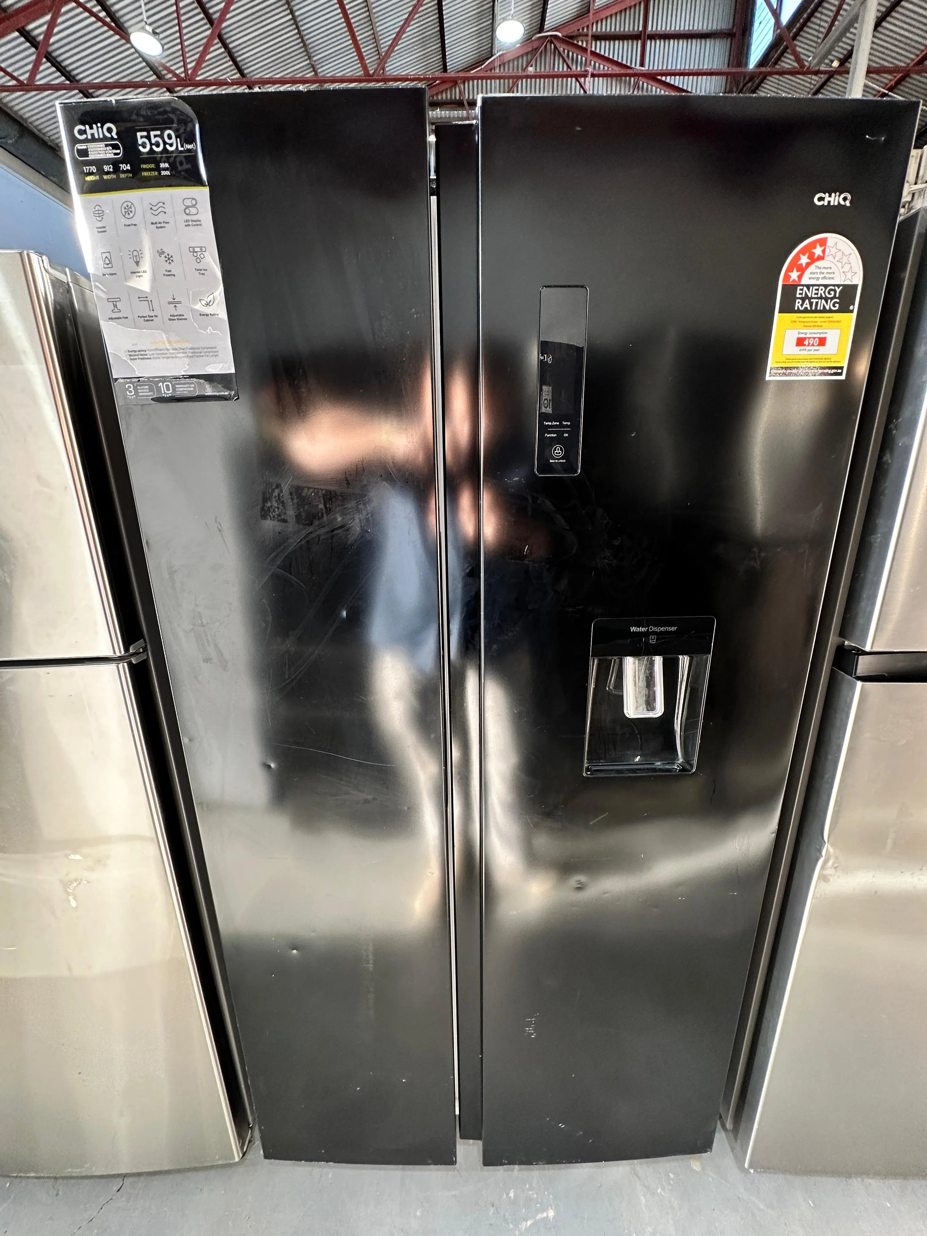 Refurbished CHiQ 559L Side-by-Side Fridge Freezer | ADELAIDE