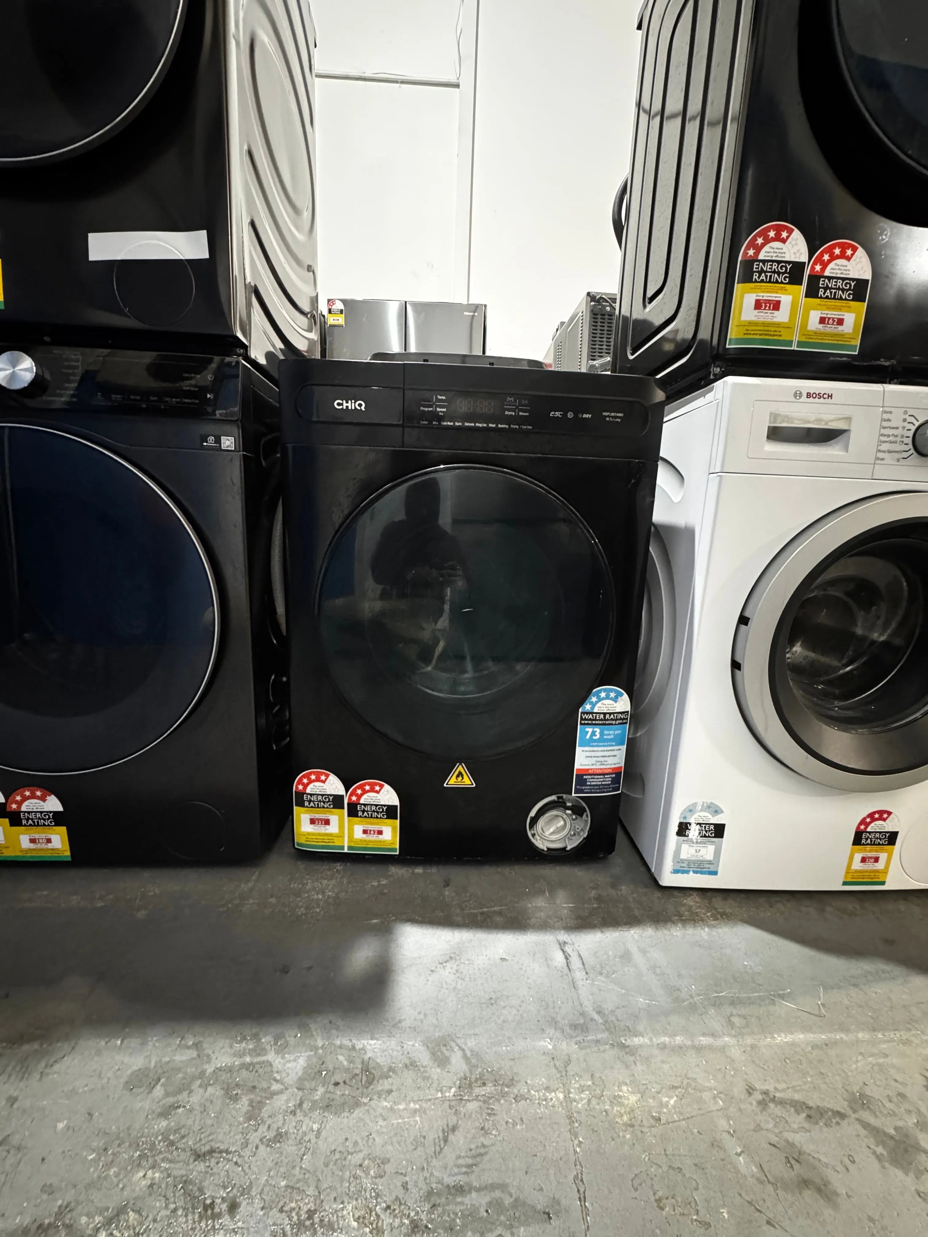 Refurbished CHiQ 8.5kg Front Load Washer – 1400RPM Inverter Motor | WDFL85T48BS | PERTH