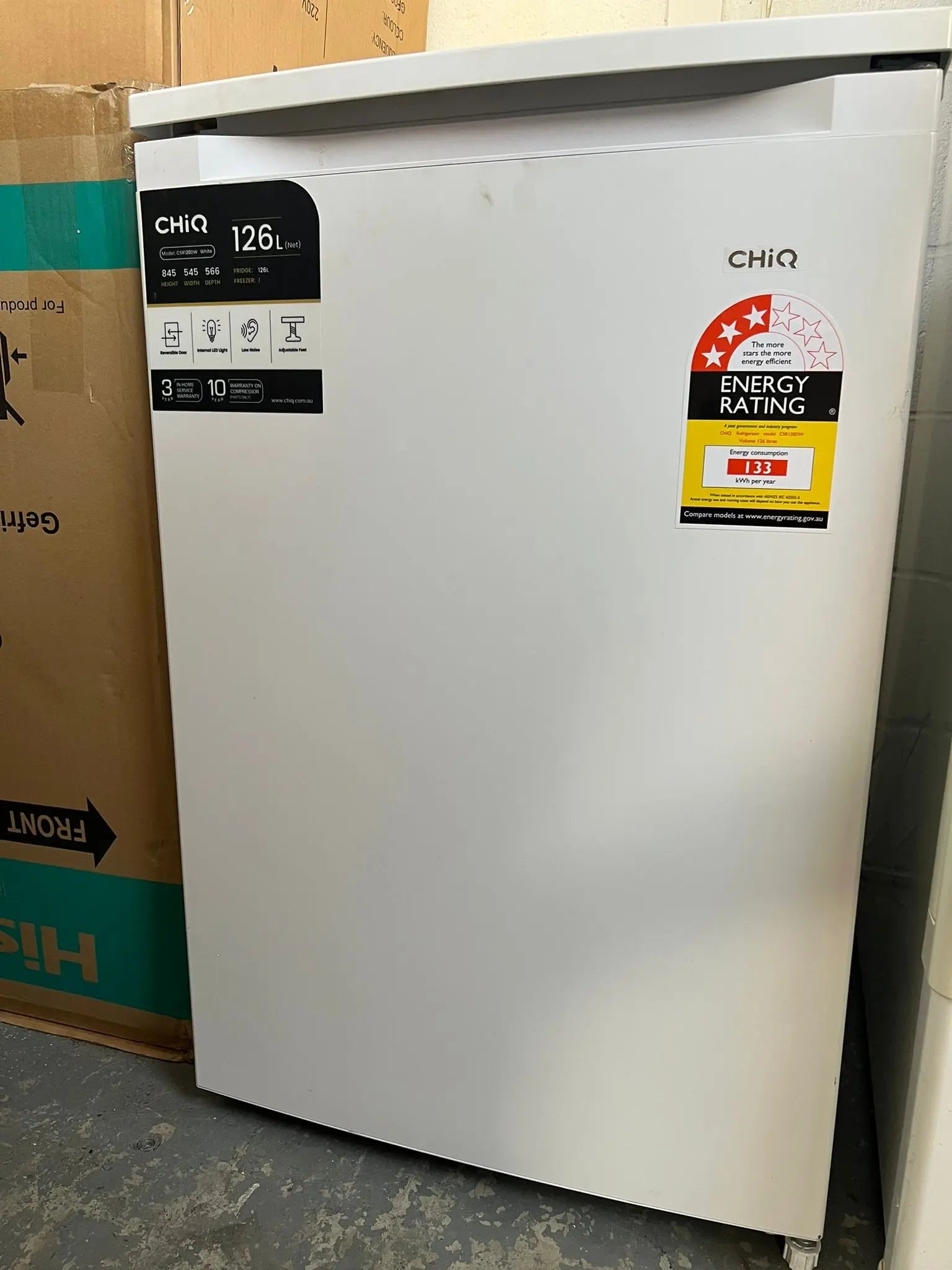 Refurbished Chiq 126L Fridge | ADELAIDE