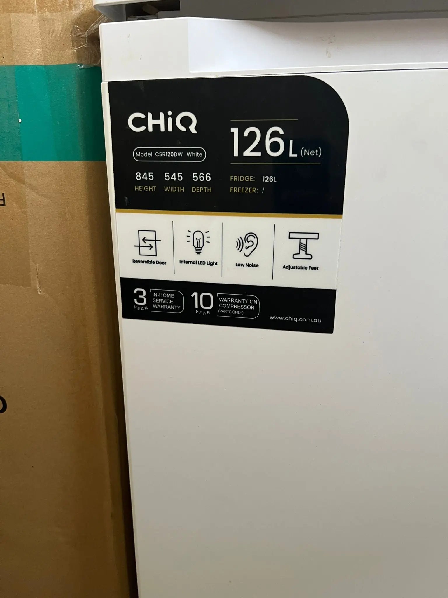 Refurbished Chiq 126L Fridge | ADELAIDE