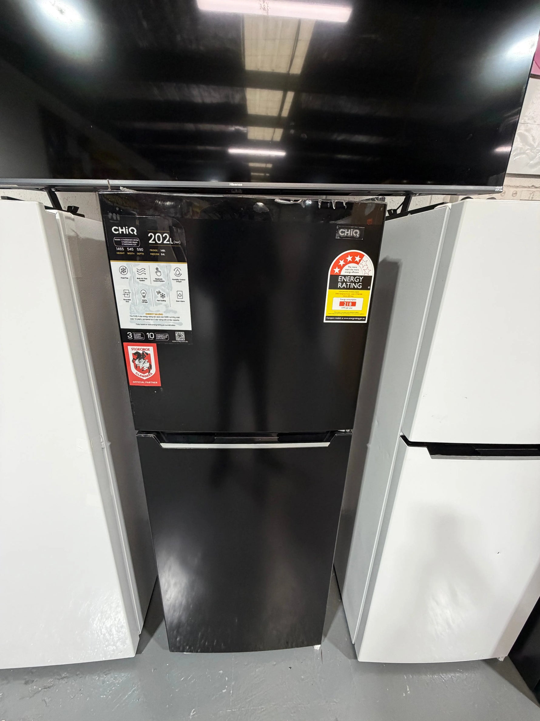 Refurbished Chiq 202 ltr Top mount fridge freezer
