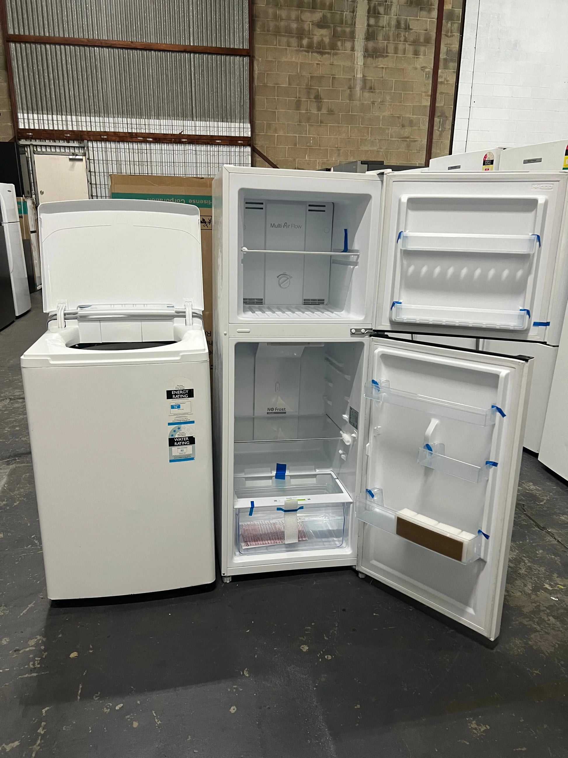 Refurbished Chiq 202L Fridge Freezer And Simpson 5.5kg washer | ADELAIDE