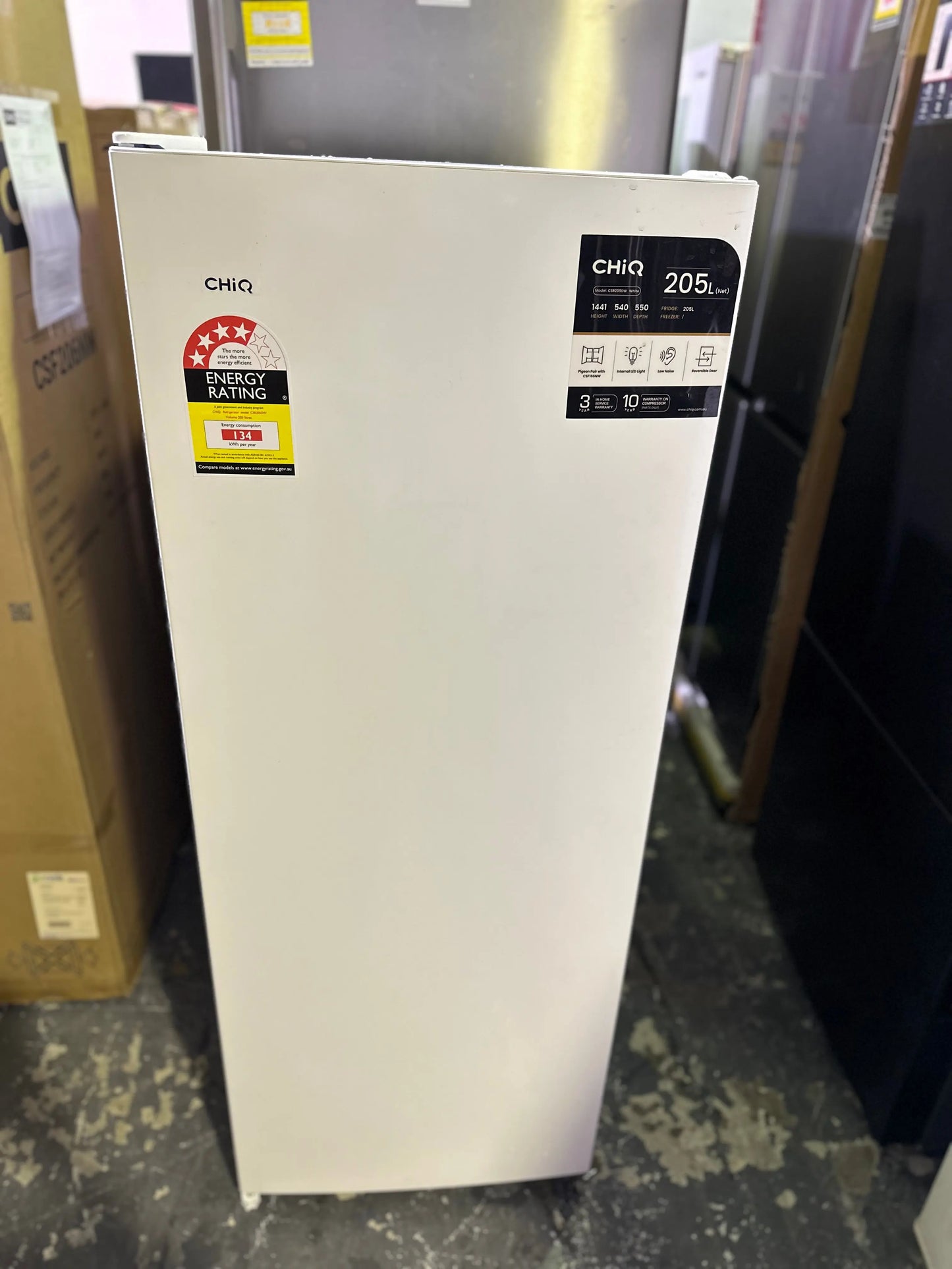 Refurbished Chiq 205 litres only fridge | BRISBANE