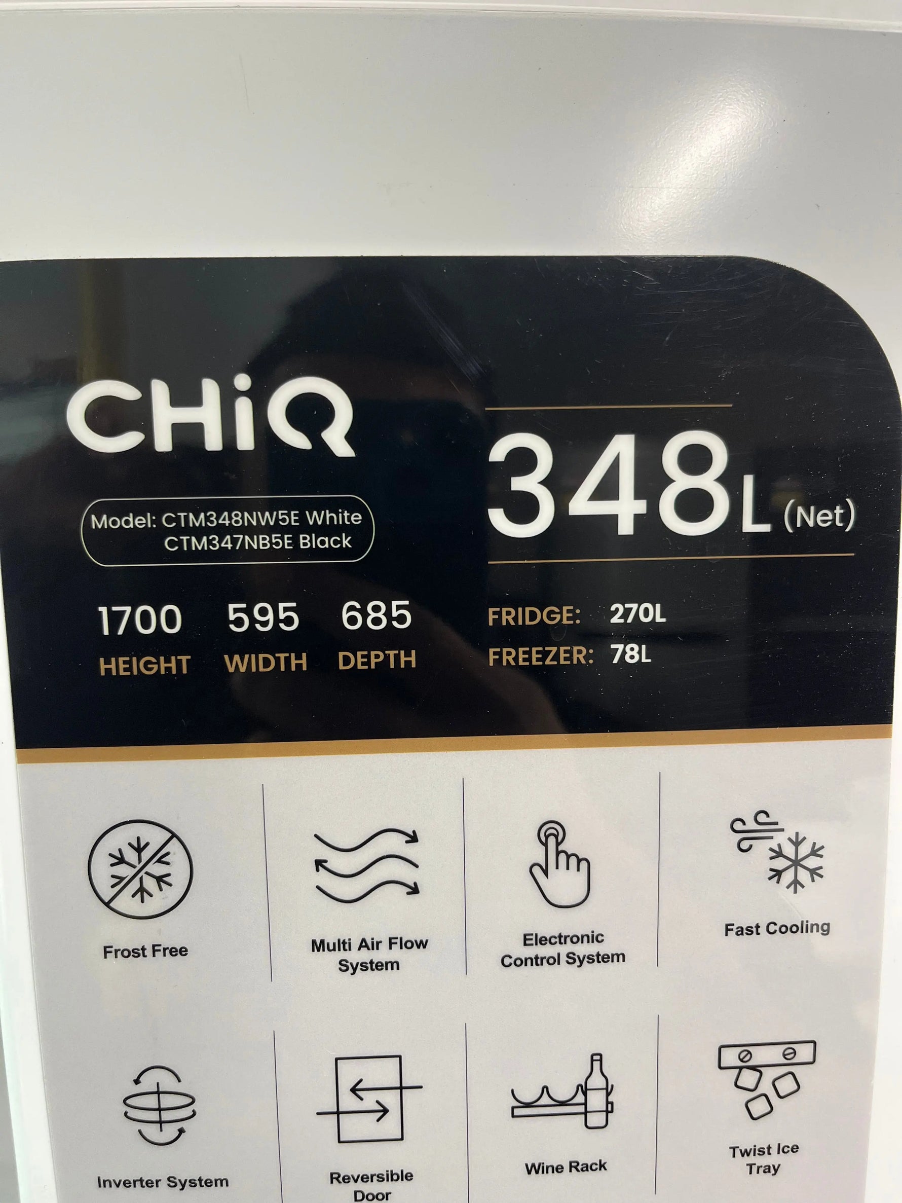 Refurbished Chiq 348L fridge freezer | ALEXANDRIA