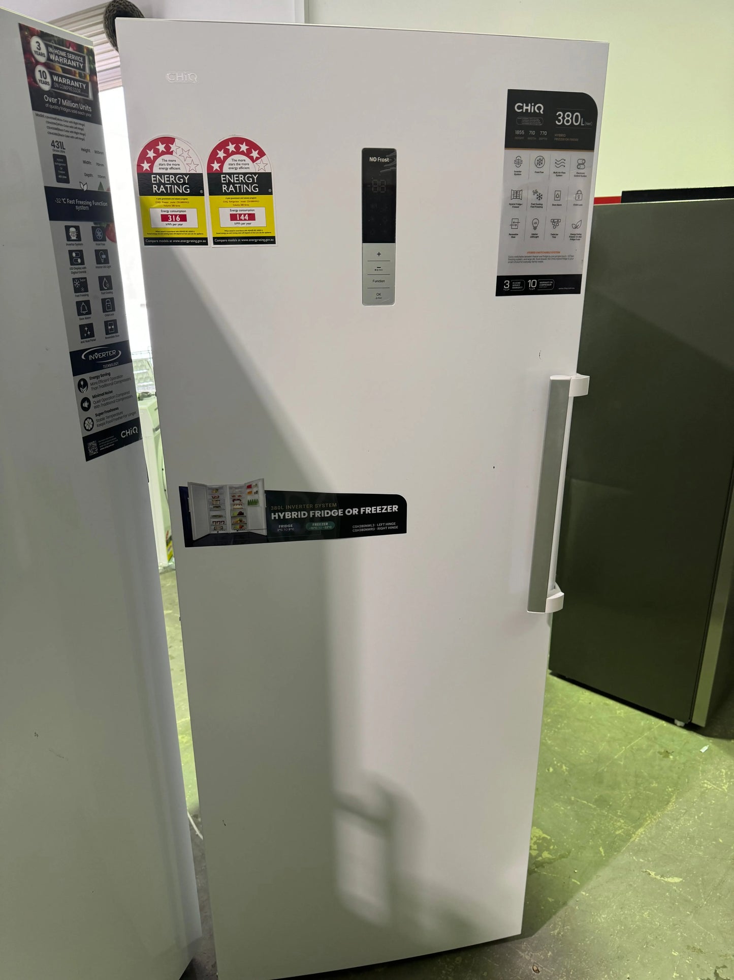 Refurbished Chiq 380 Litres  Upright Freezer | PERTH