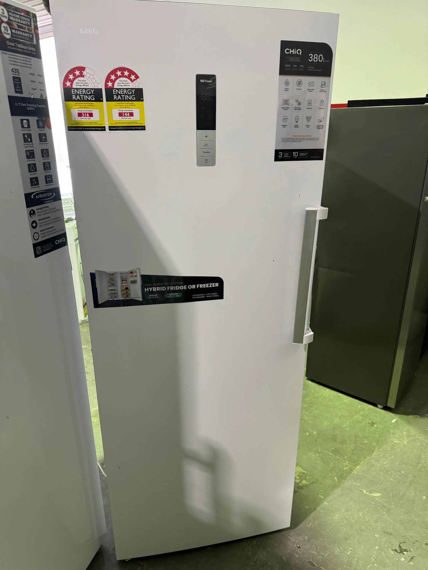 Refurbished Chiq 380 Litres  Upright Freezer | PERTH