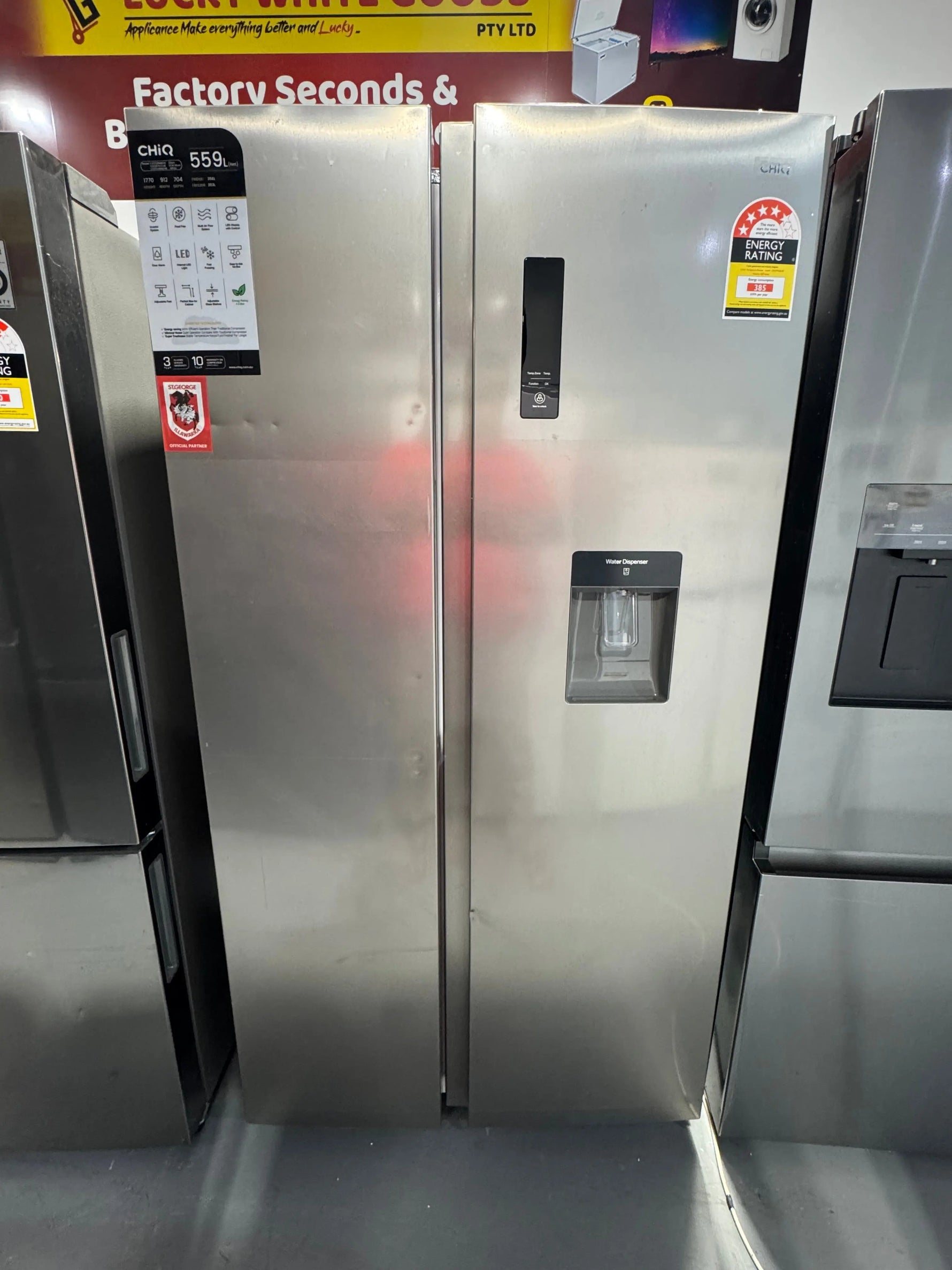 Refurbished Chiq 559 litres fridge freezer | PERTH