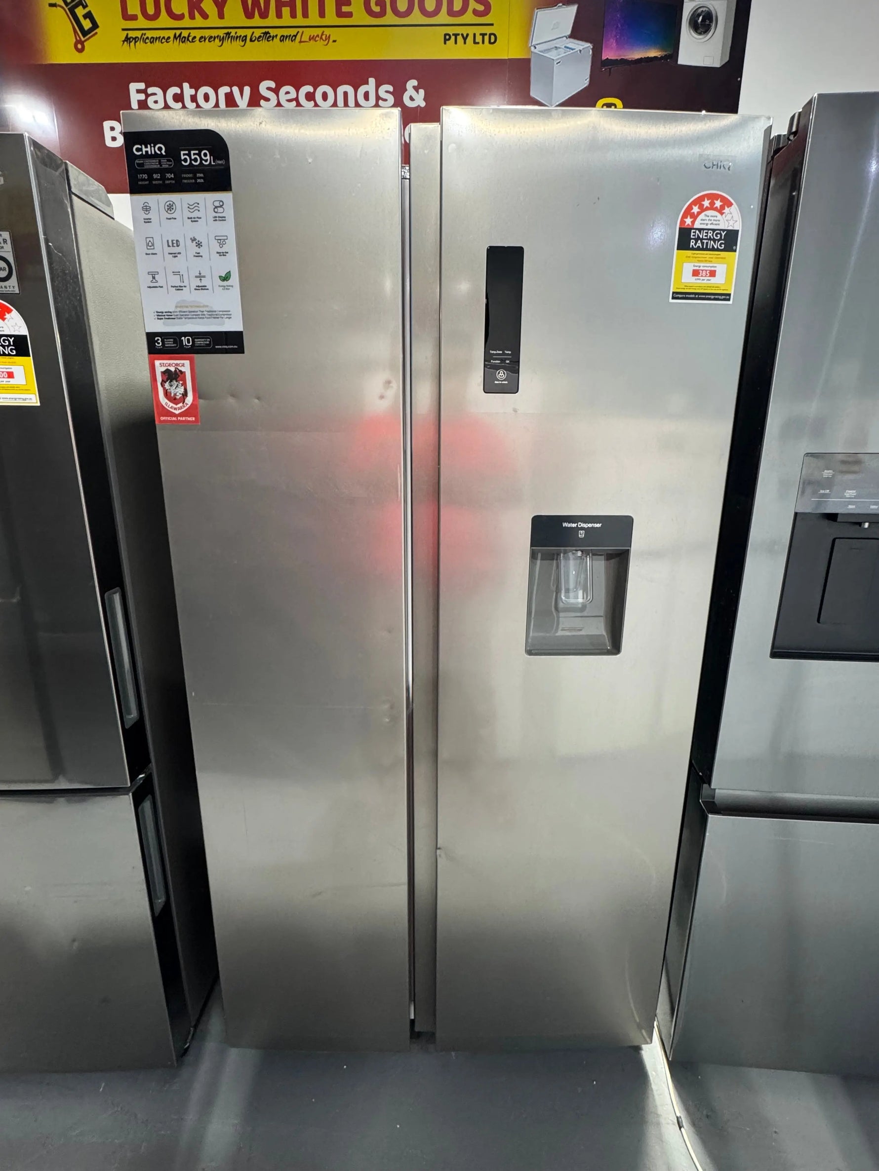 Refurbished Chiq 559 litres fridge freezer | PERTH