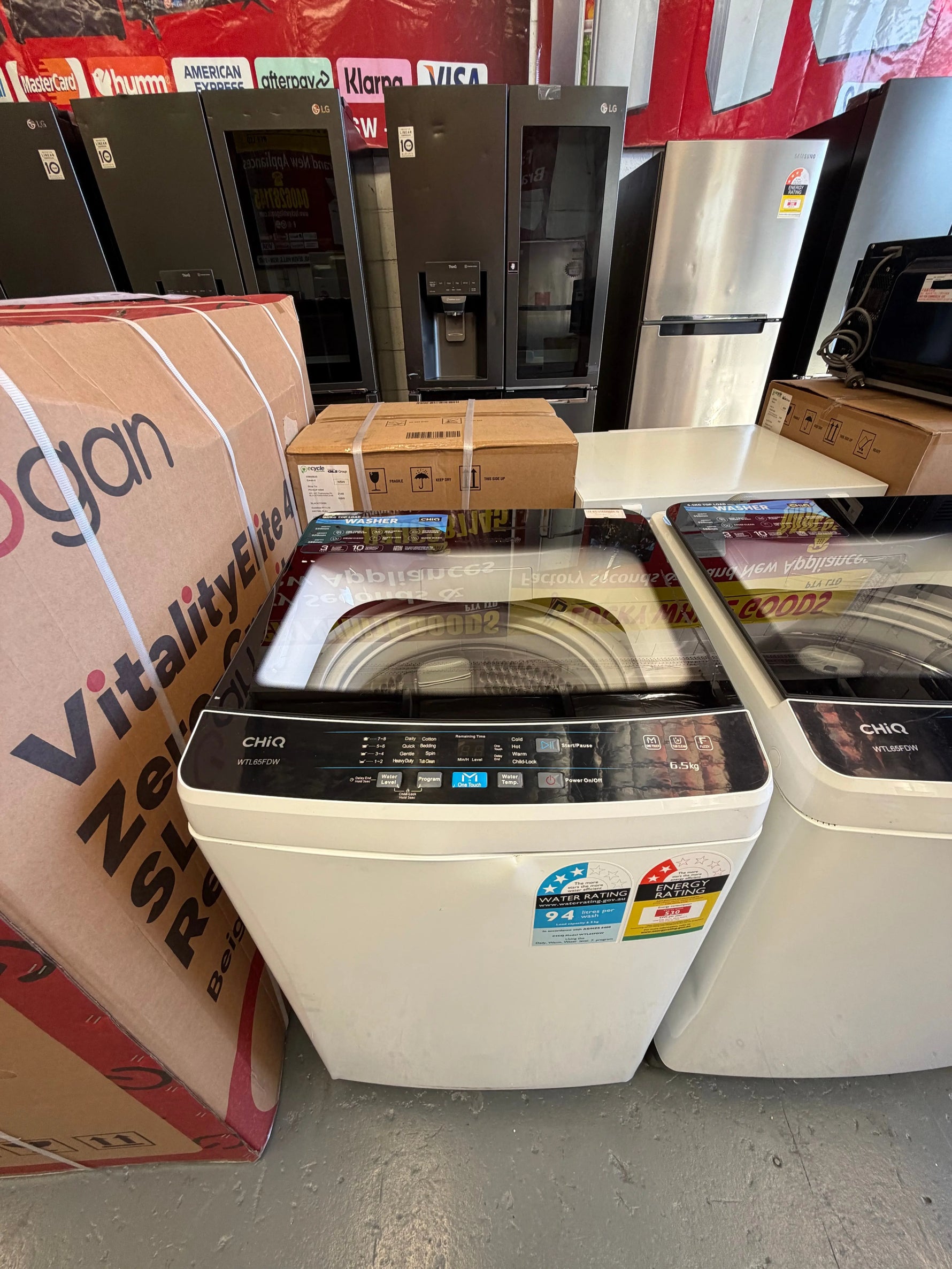 Refurbished Chiq 6.5 kg Top loader washer