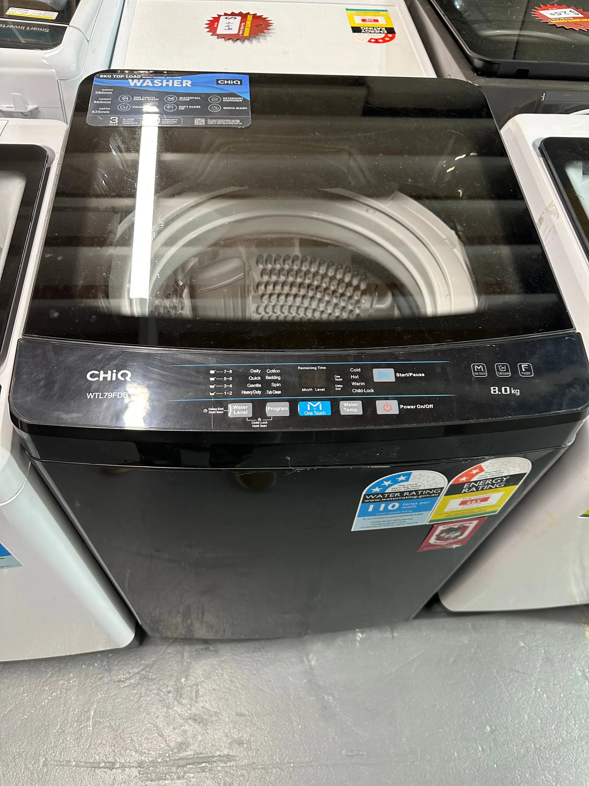 Refurbished Chiq 8 kg top loader | ALEXANDRIA