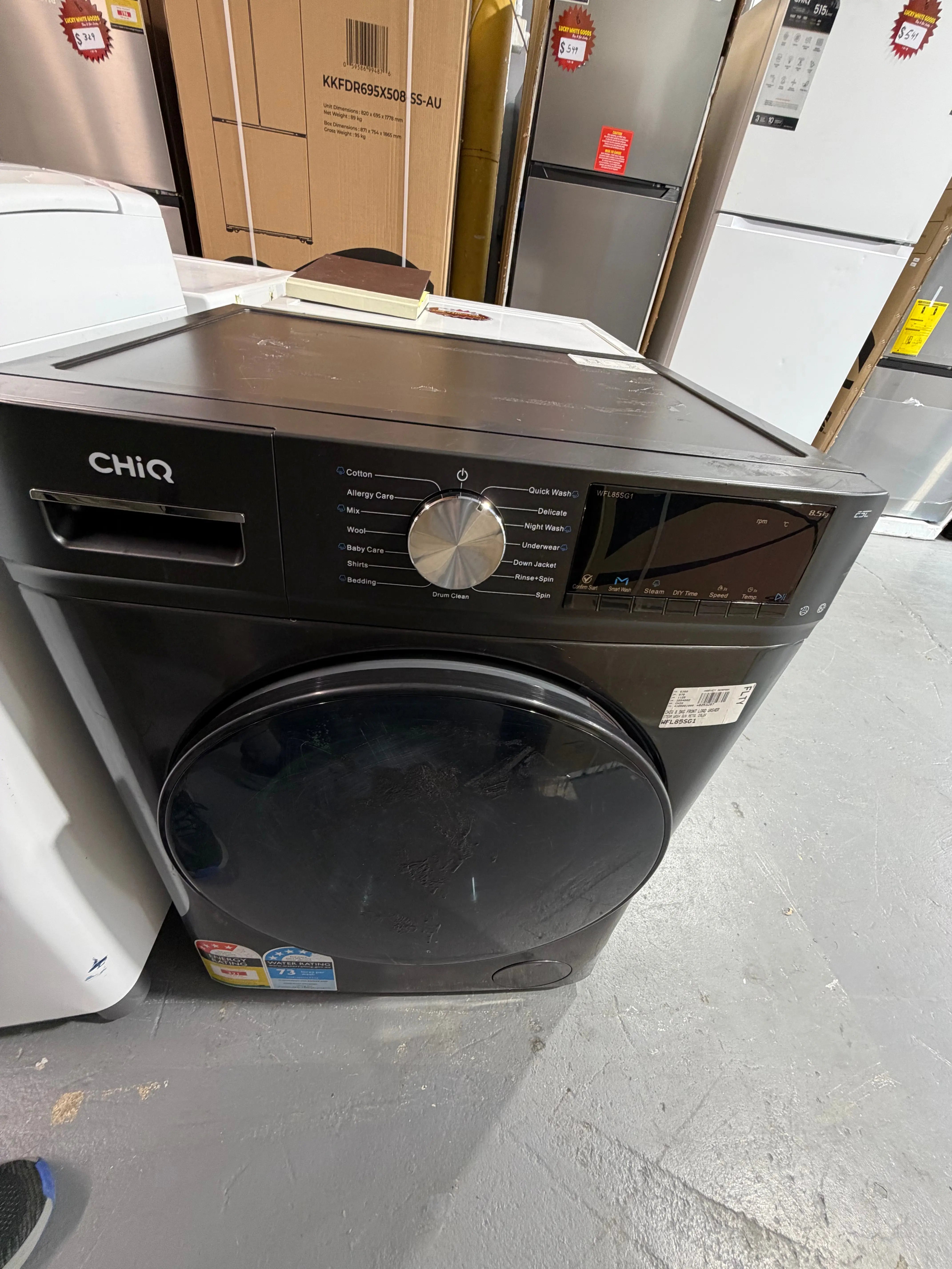 Refurbished Chiq 8.5 kg front loader washer