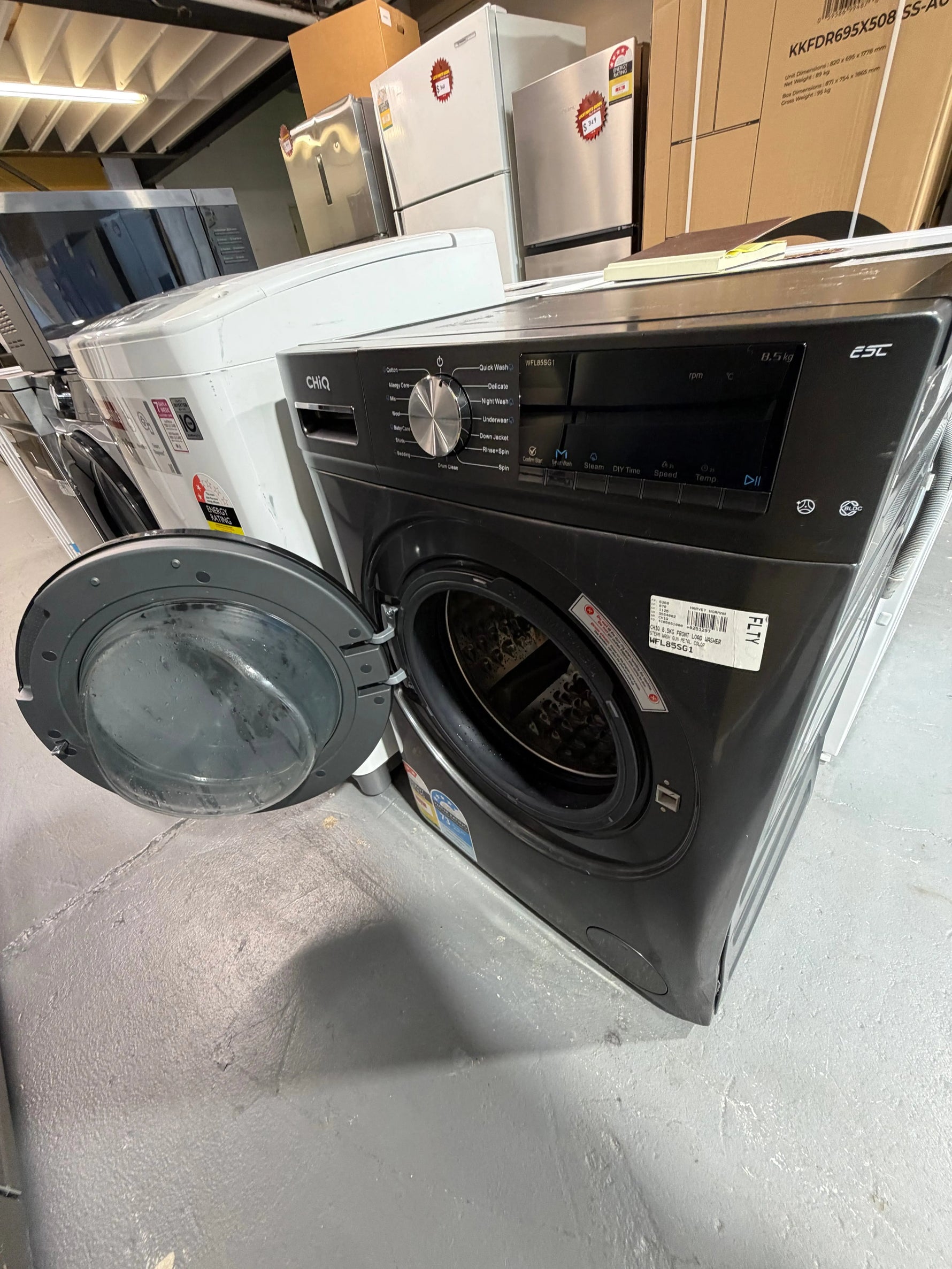 Refurbished Chiq 8.5 kg front loader washer