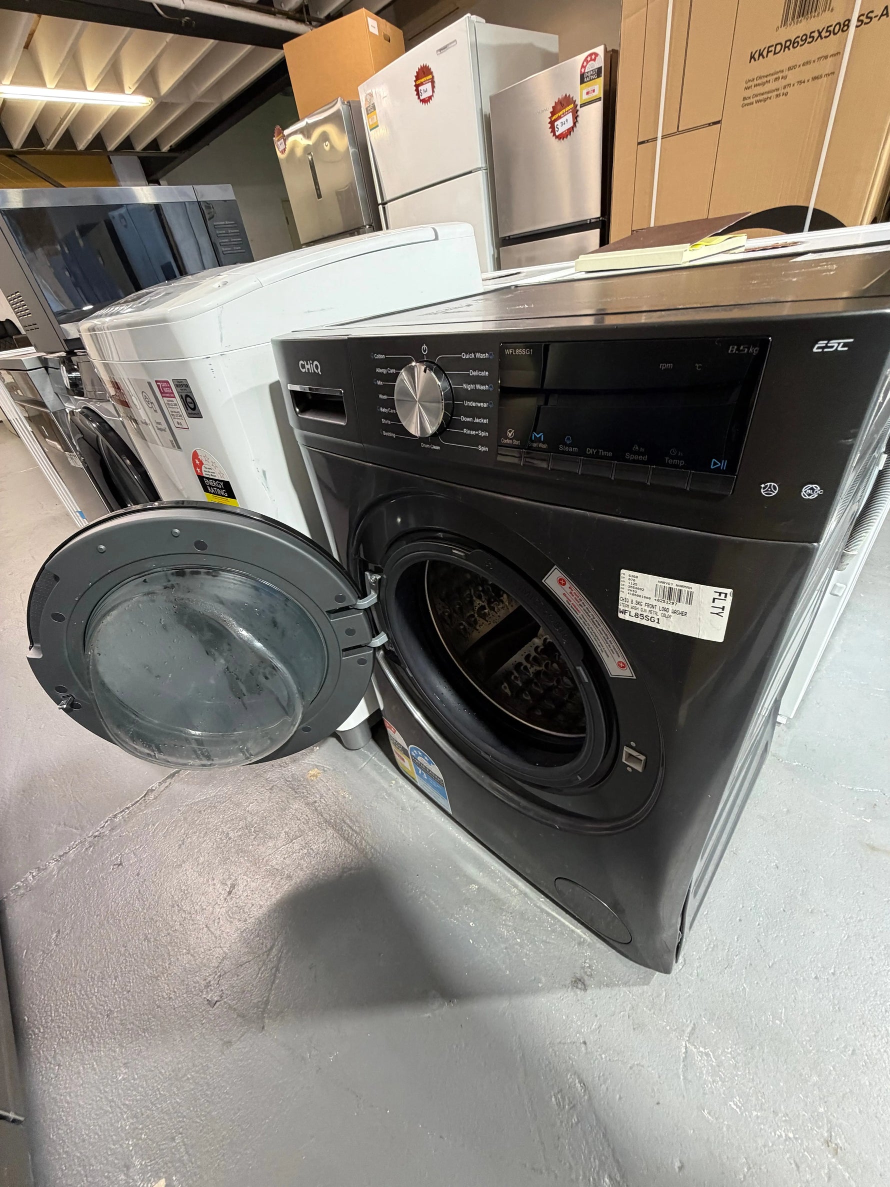 Refurbished Chiq 8.5 kg front loader washer