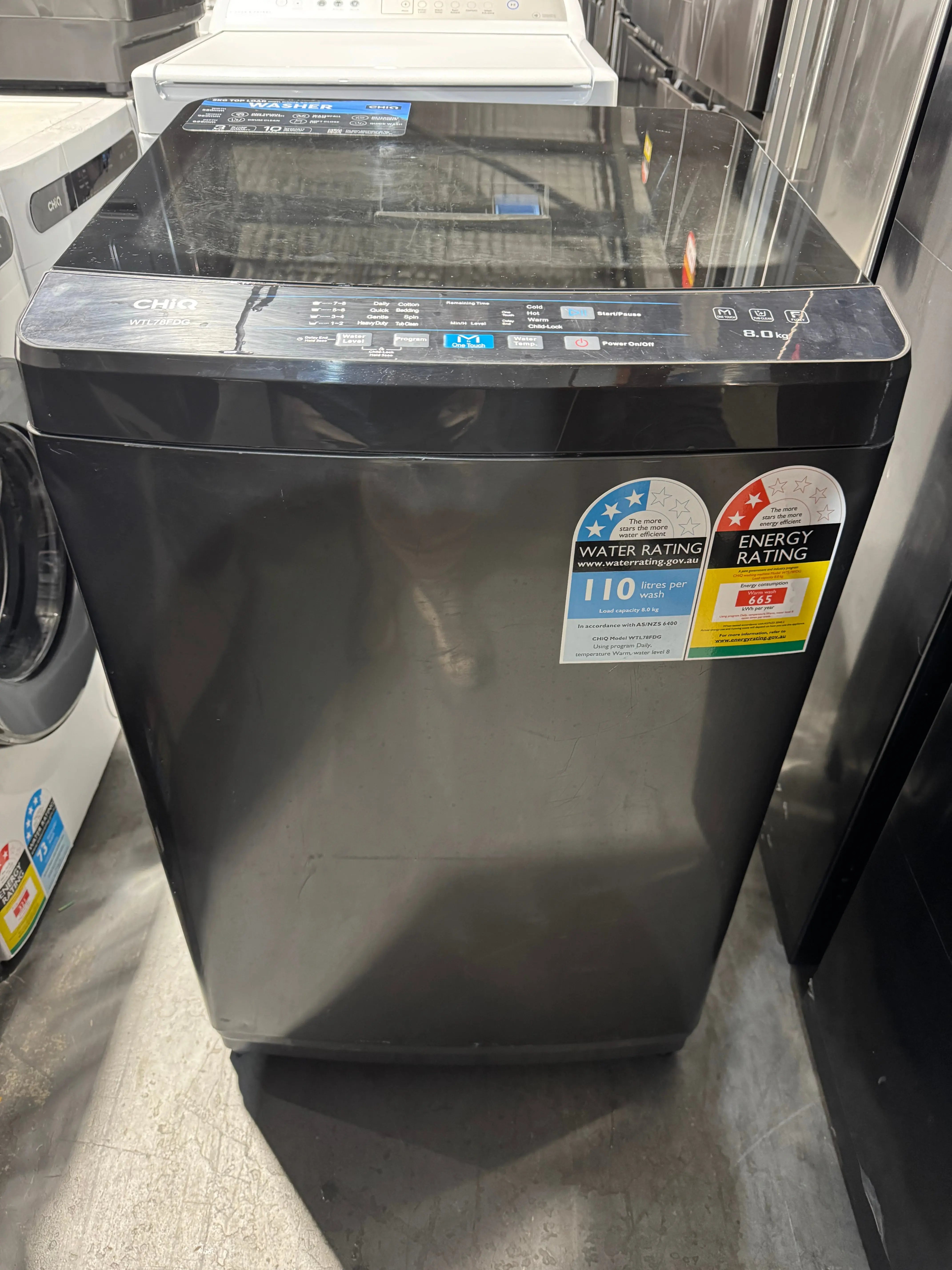 Refurbished Chiq 8kg washing machine