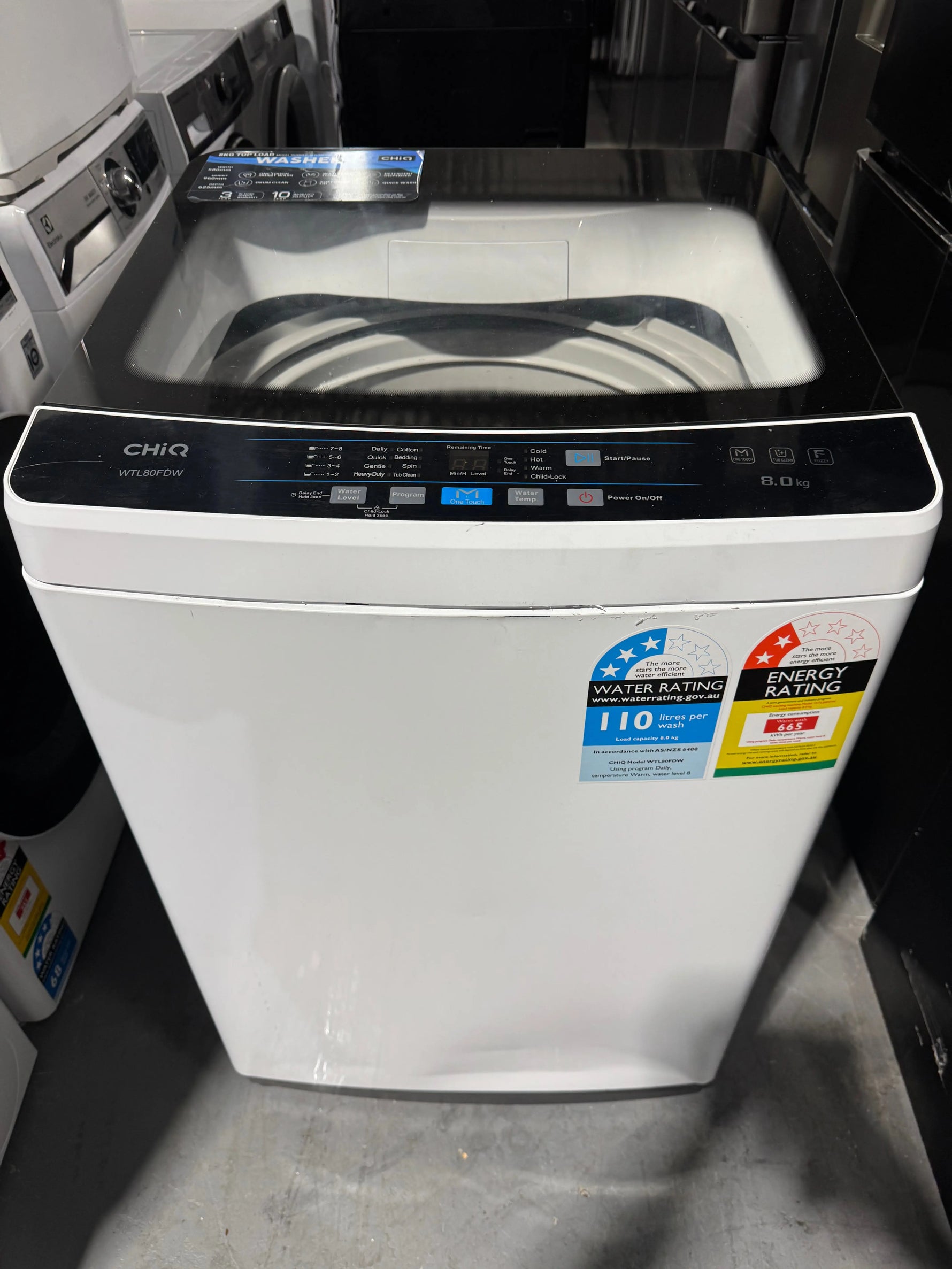 Refurbished Chiq 8kg washing machine