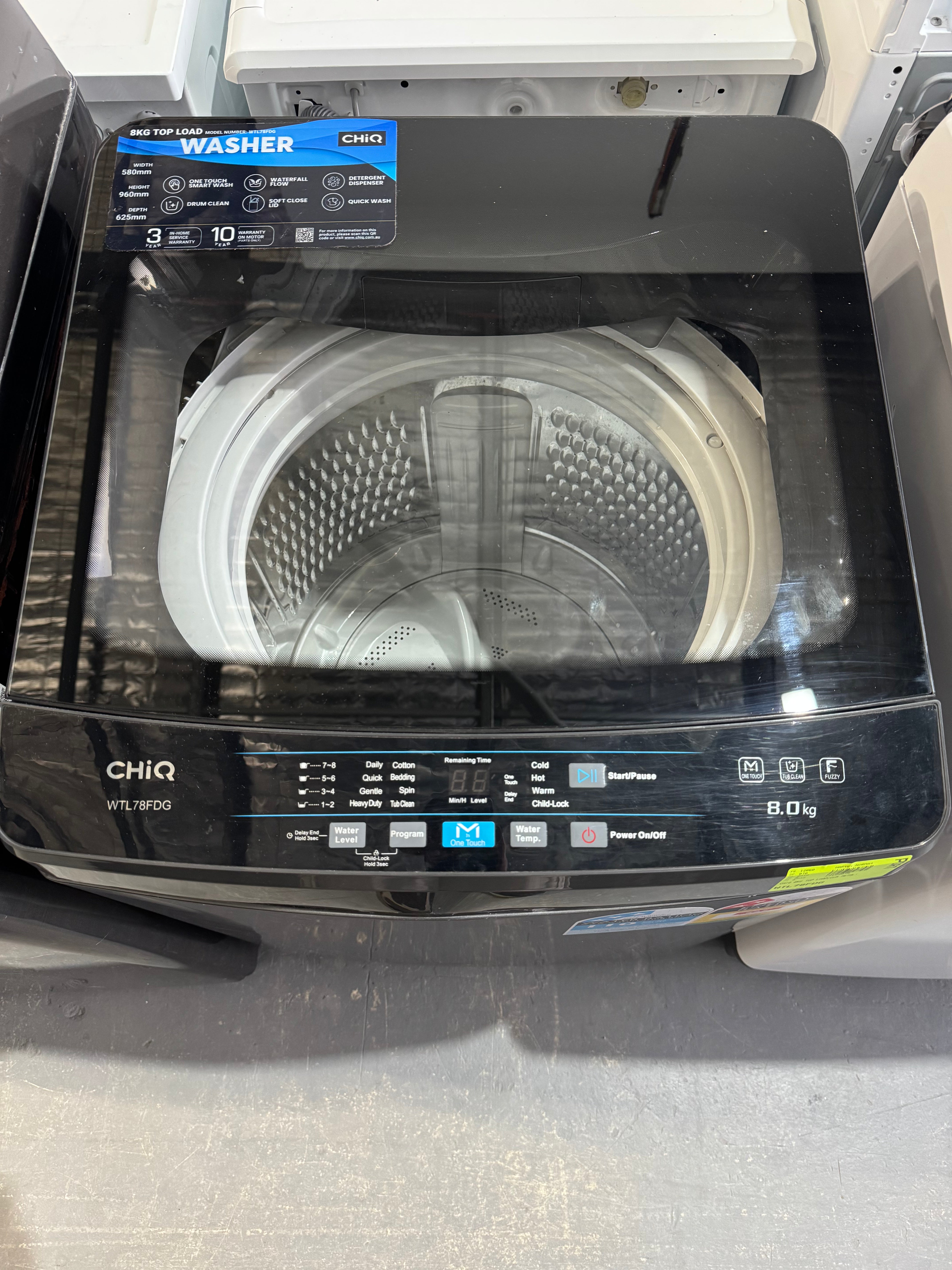 Refurbished Chiq 8kgs washing machine | PERTH