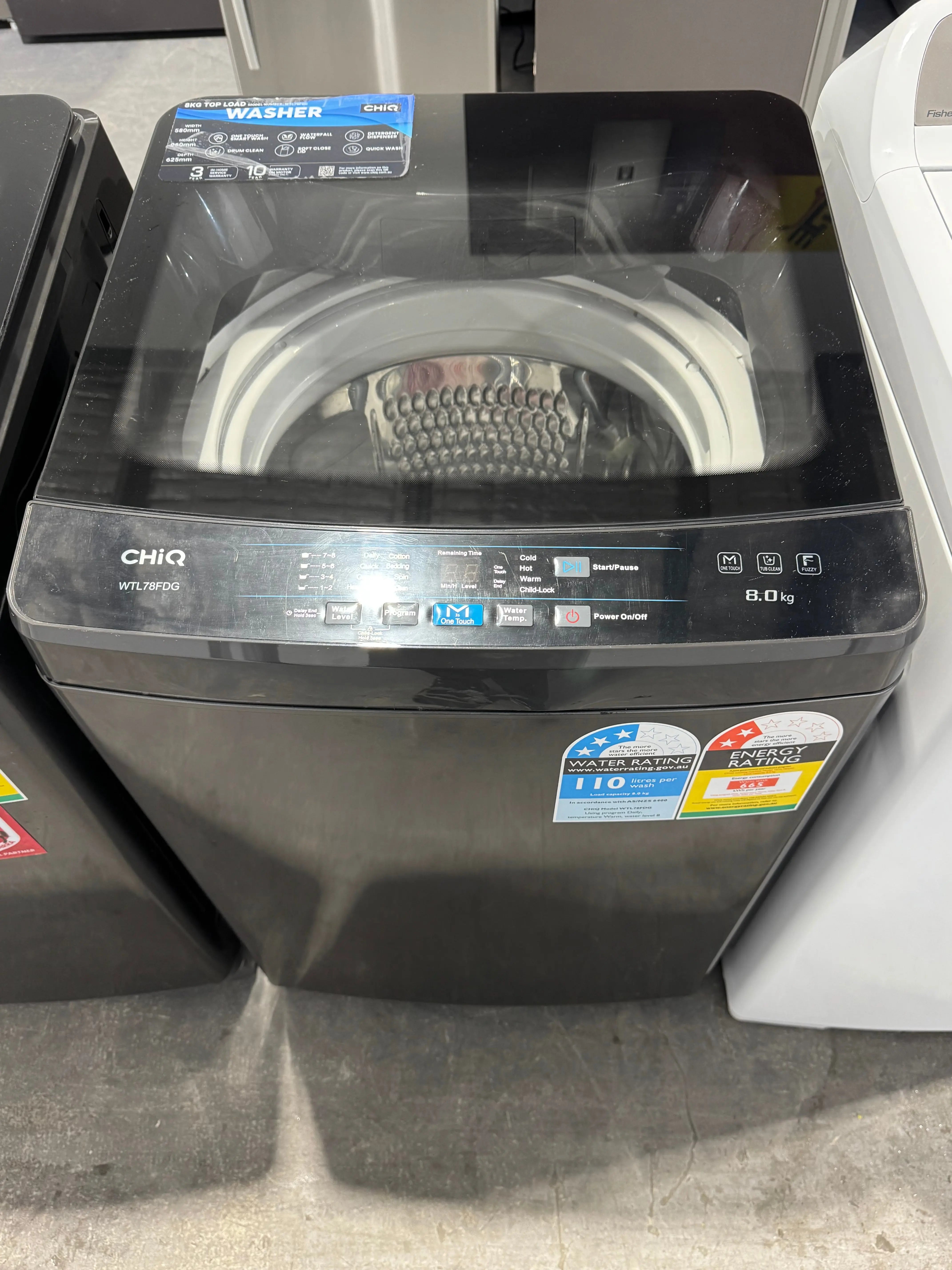 Refurbished Chiq 8kgs washing machine | PERTH