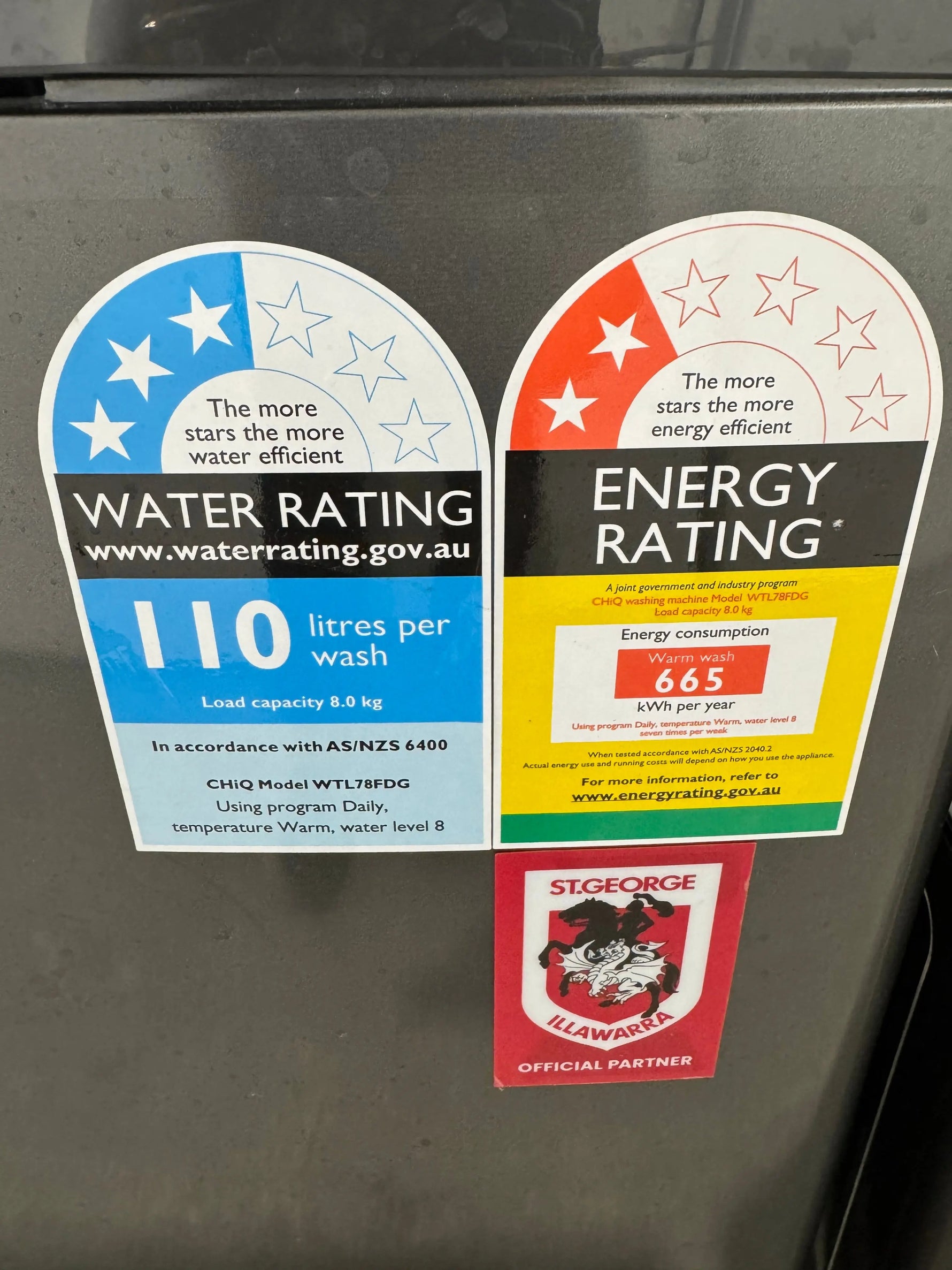 Refurbished Chiq 8kgs washing machine | PERTH