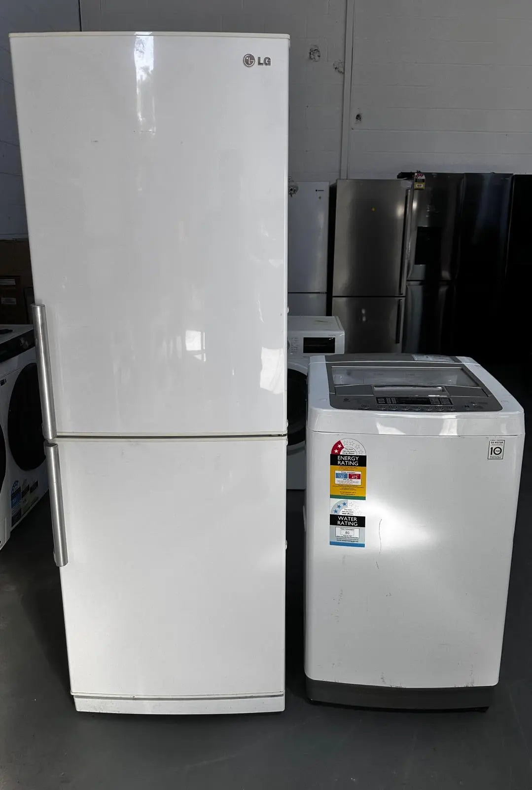 Refurbished Combo – LG 305 L Fridge Freezer + LG 5.5 kg Washing Machine | ADELAIDE