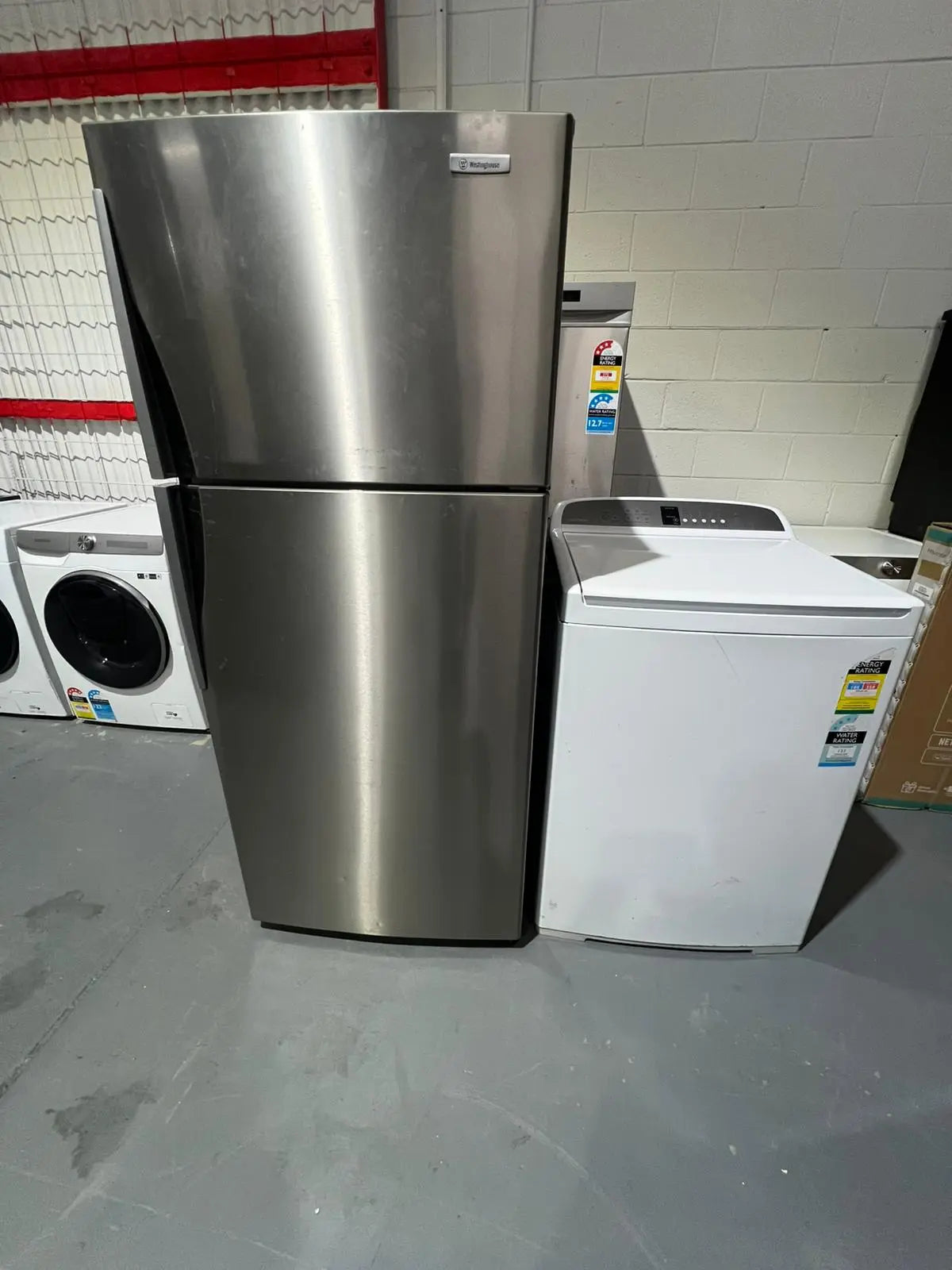 Refurbished Combo – Westinghouse 442 L Fridge Freezer + Fisher & Paykel 10 kg Washing Machine | ADELAIDE