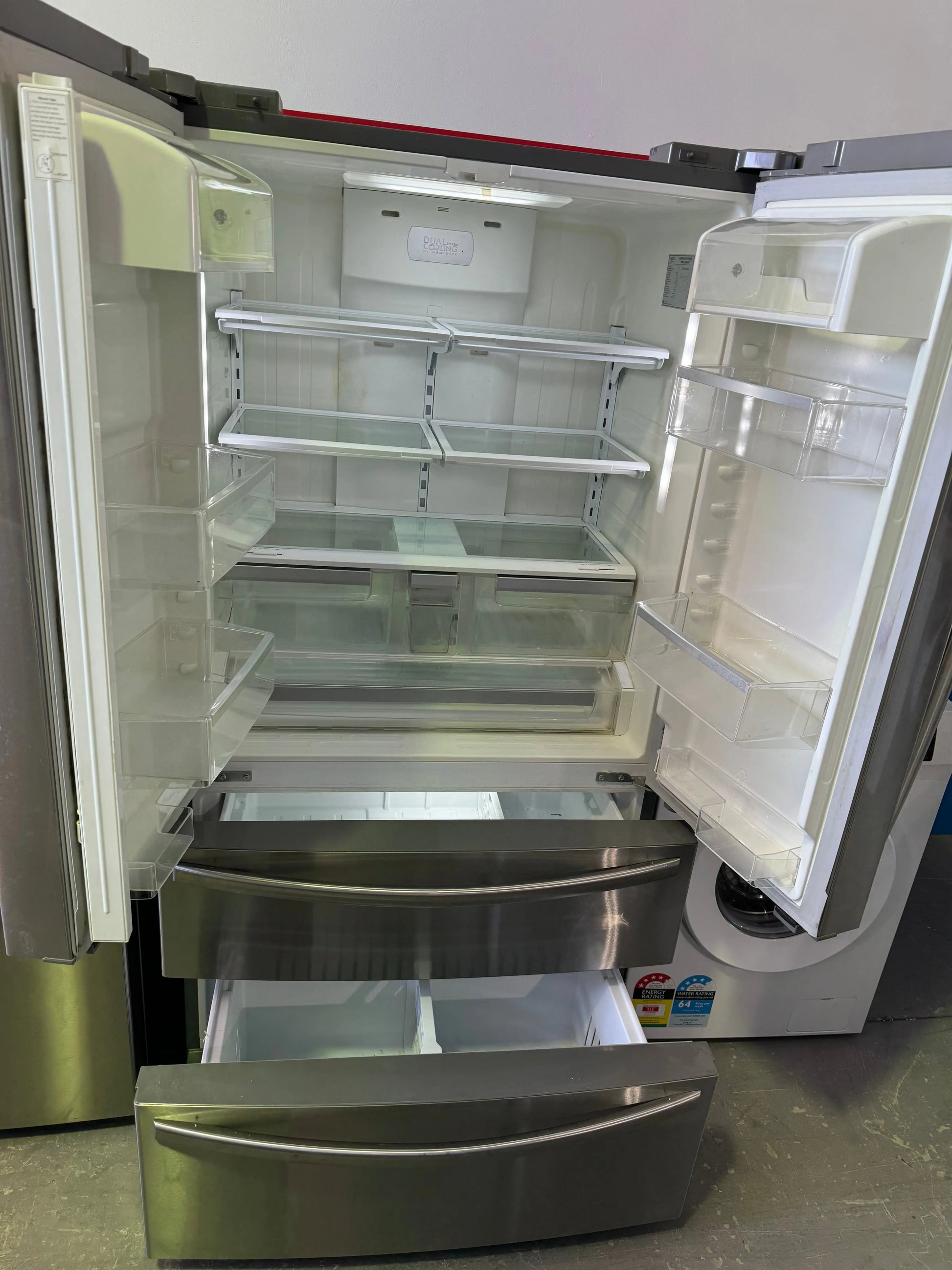 Refurbished EuroAppliances 634 Litres Fridge Freezer and TCL 7.5 Kgs Washing Machine | PERTH