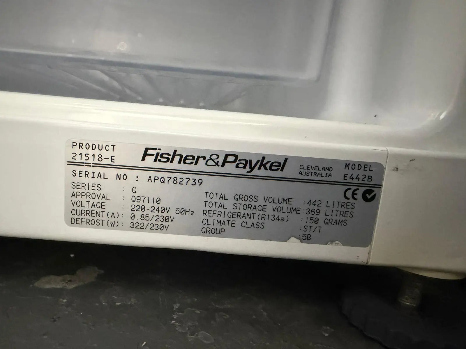 Refurbished Fisher & Paykel 442L Bottom Mount Fridge Freezer | BRISBANE