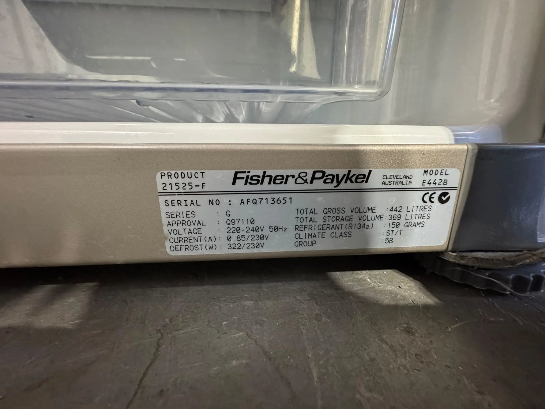 Refurbished Fisher & Paykel 442L Bottom Mount Fridge Freezer | PERTH