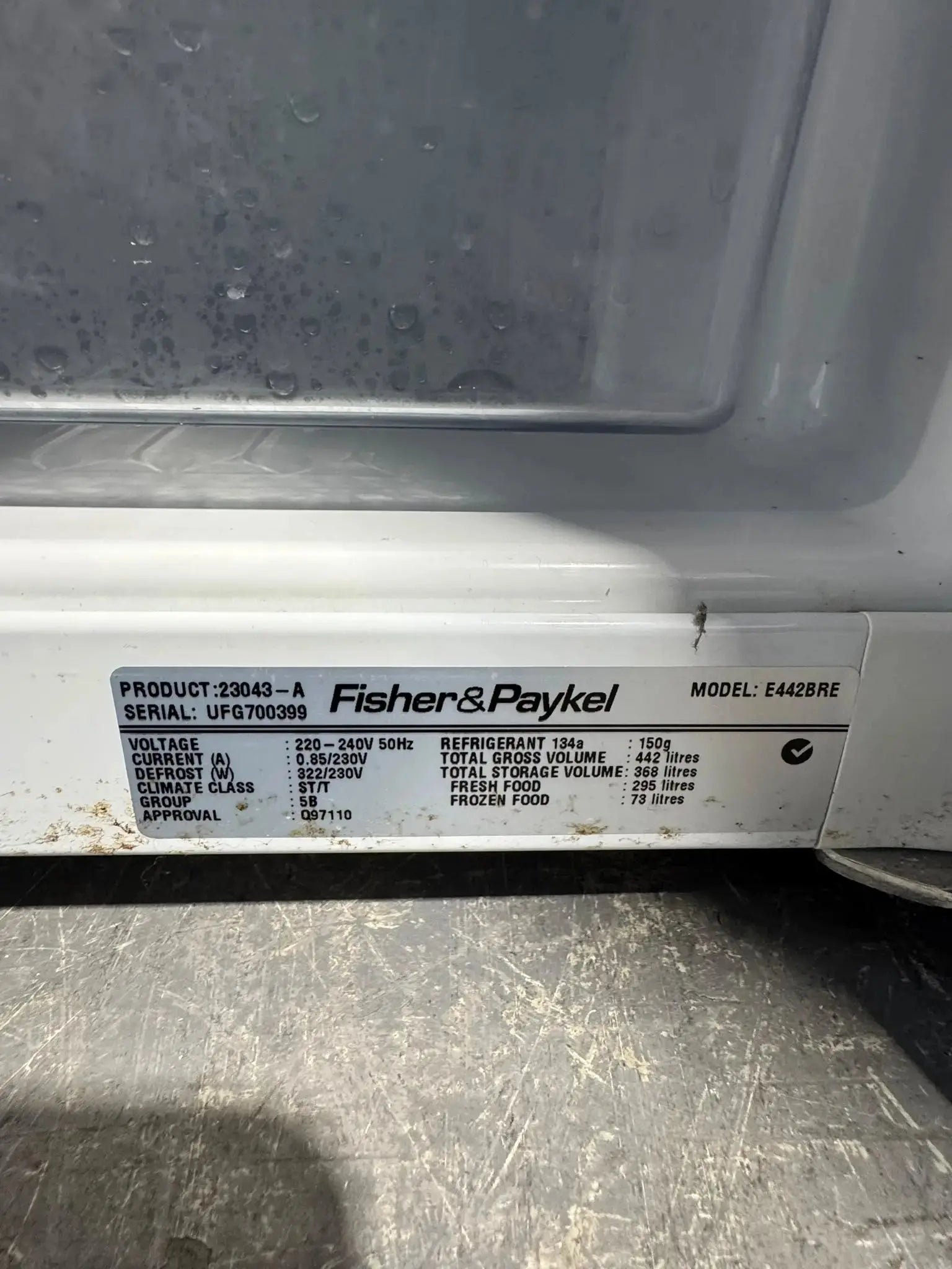 Refurbished Fisher & Paykel 442L Bottom Mount Fridge Freezer | PERTH