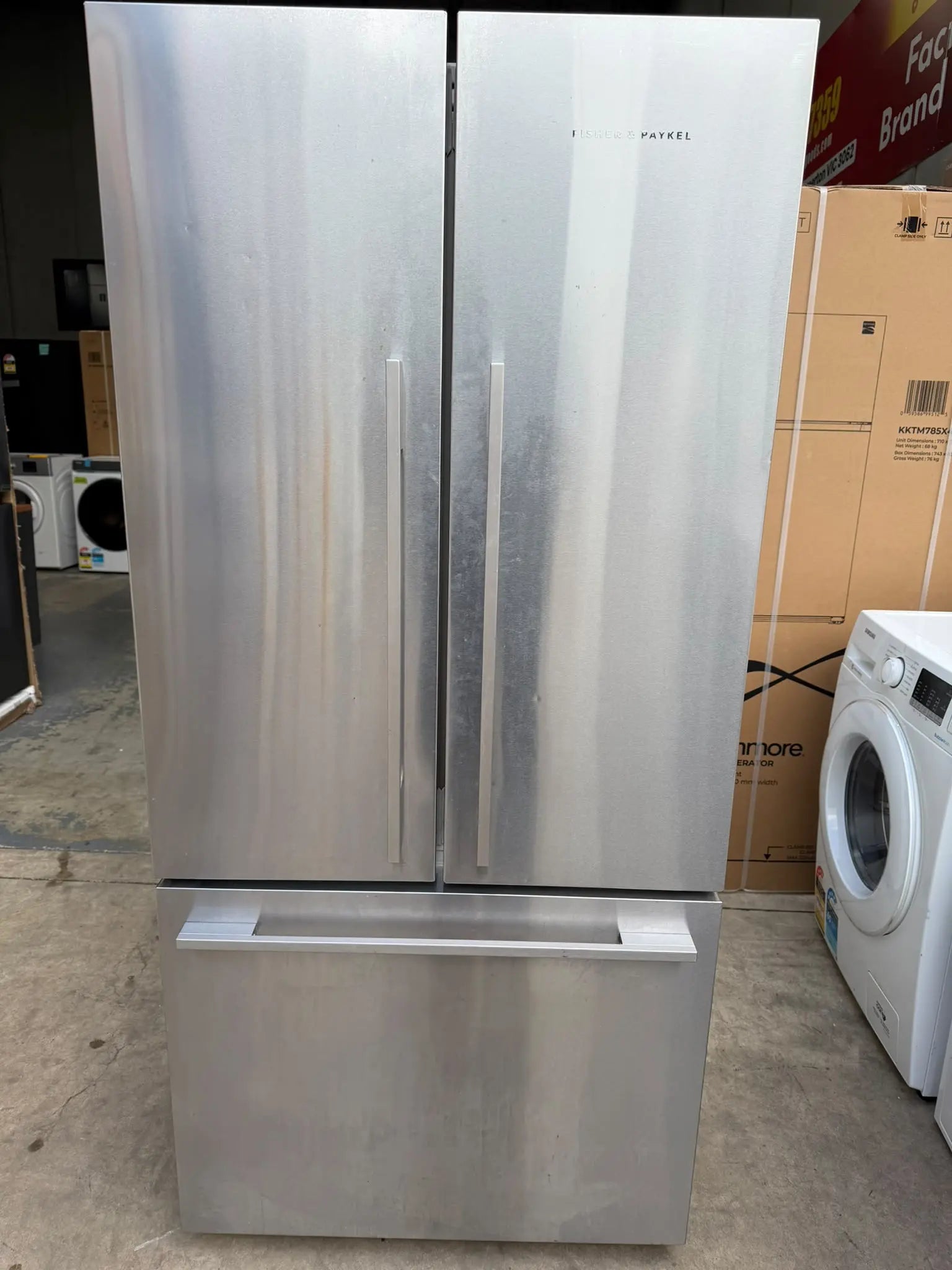 Refurbished Fisher & Paykel 519L French Door Fridge Freezer