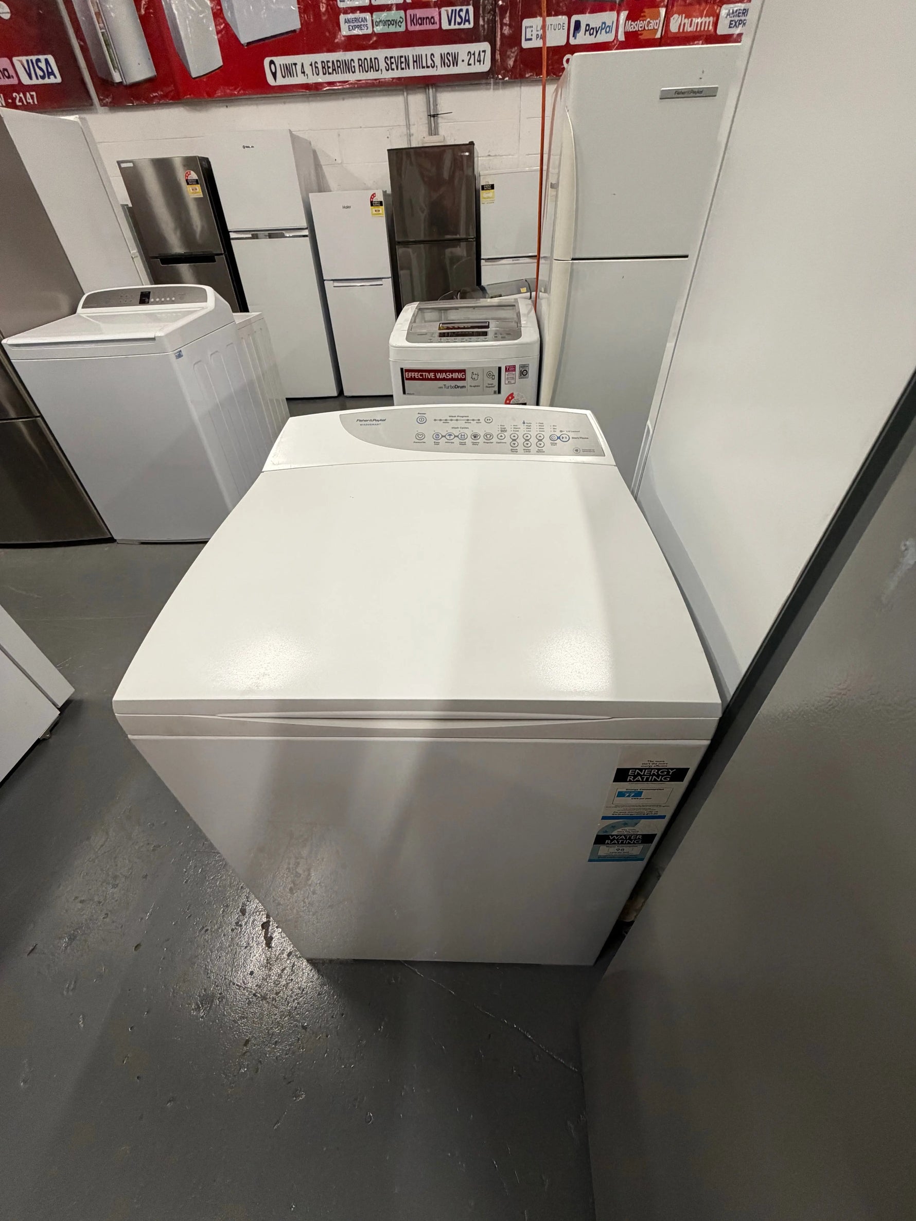 Refurbished Fisher & Paykel 8 kg top loader washer