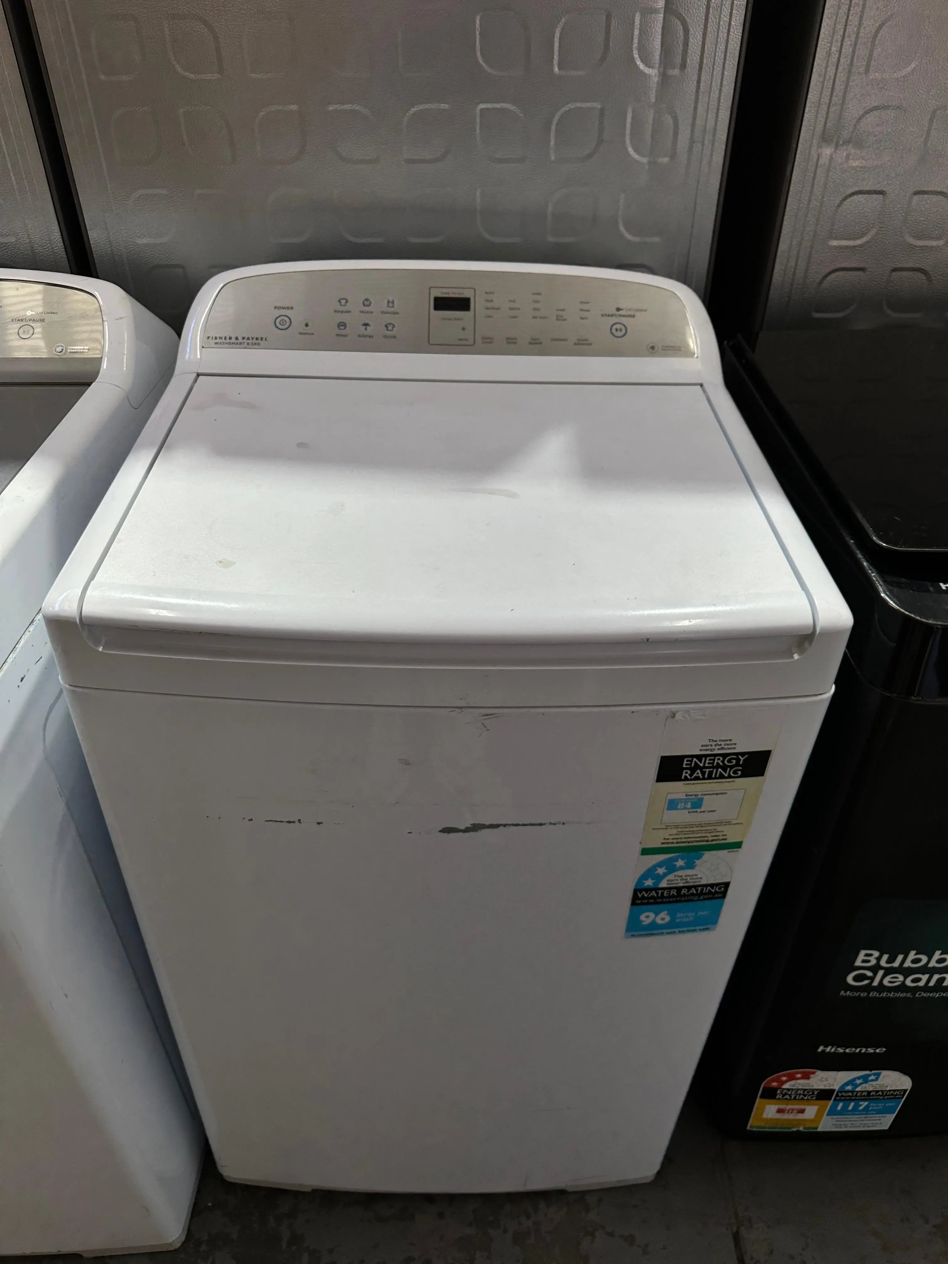 Refurbished Fisher & Paykel 8.5kg Top Load Washer | ADELAIDE