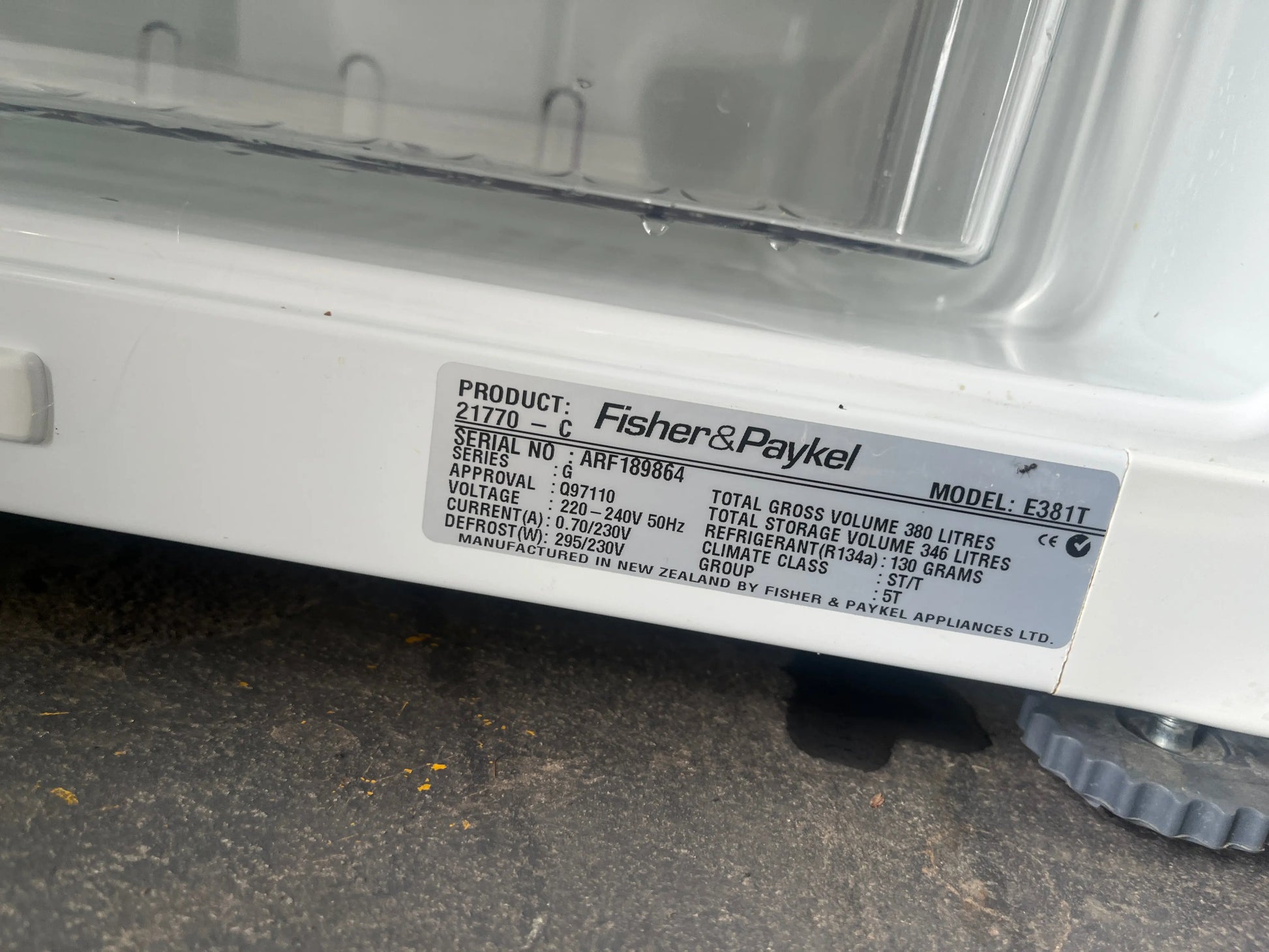 Refurbished Fisher & Paykel Fridge Freezer MODEL: E381T capacity 380L | ADELAIDE