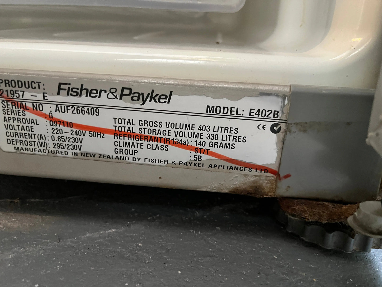 Refurbished Fisher and paykel 440L bottom mount fridge freezer | ALEXANDRIA