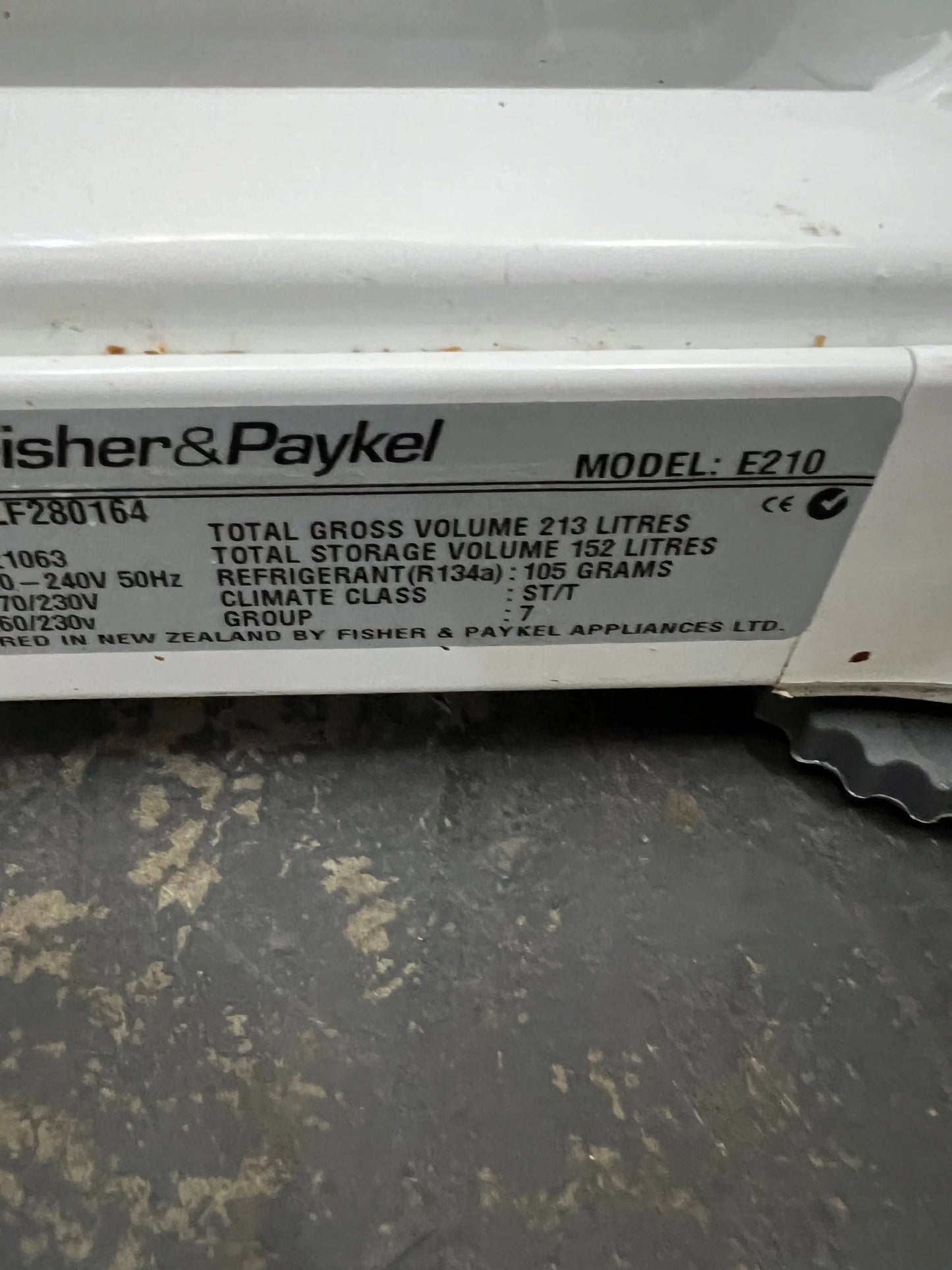 Refurbished Fisher&Paykel 213 Litres upright Freezer | ADELAIDE