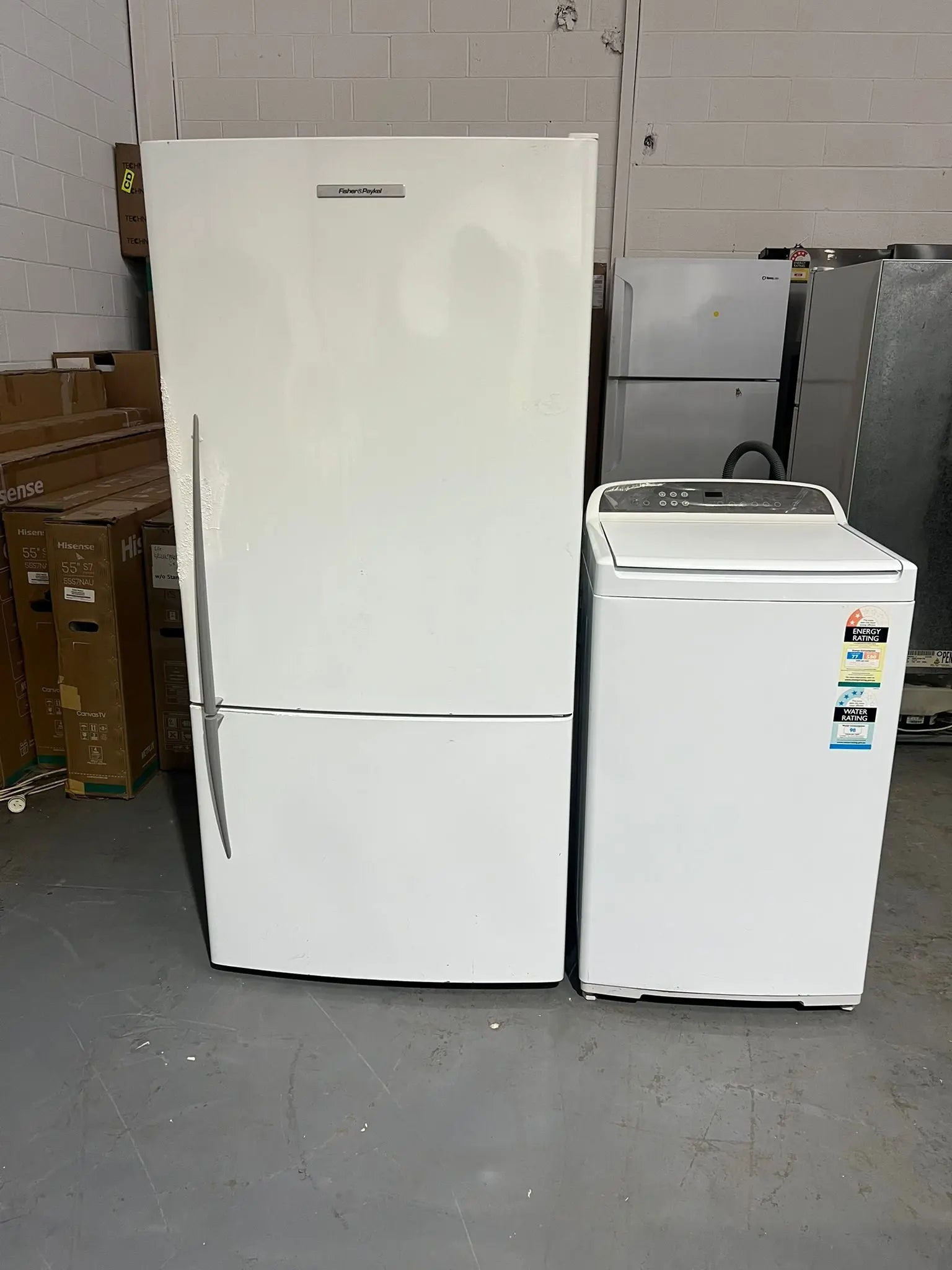 Refurbished Fisher&Paykel 519 Litres Fridge and 8 Kgs Washer | ADELAIDE