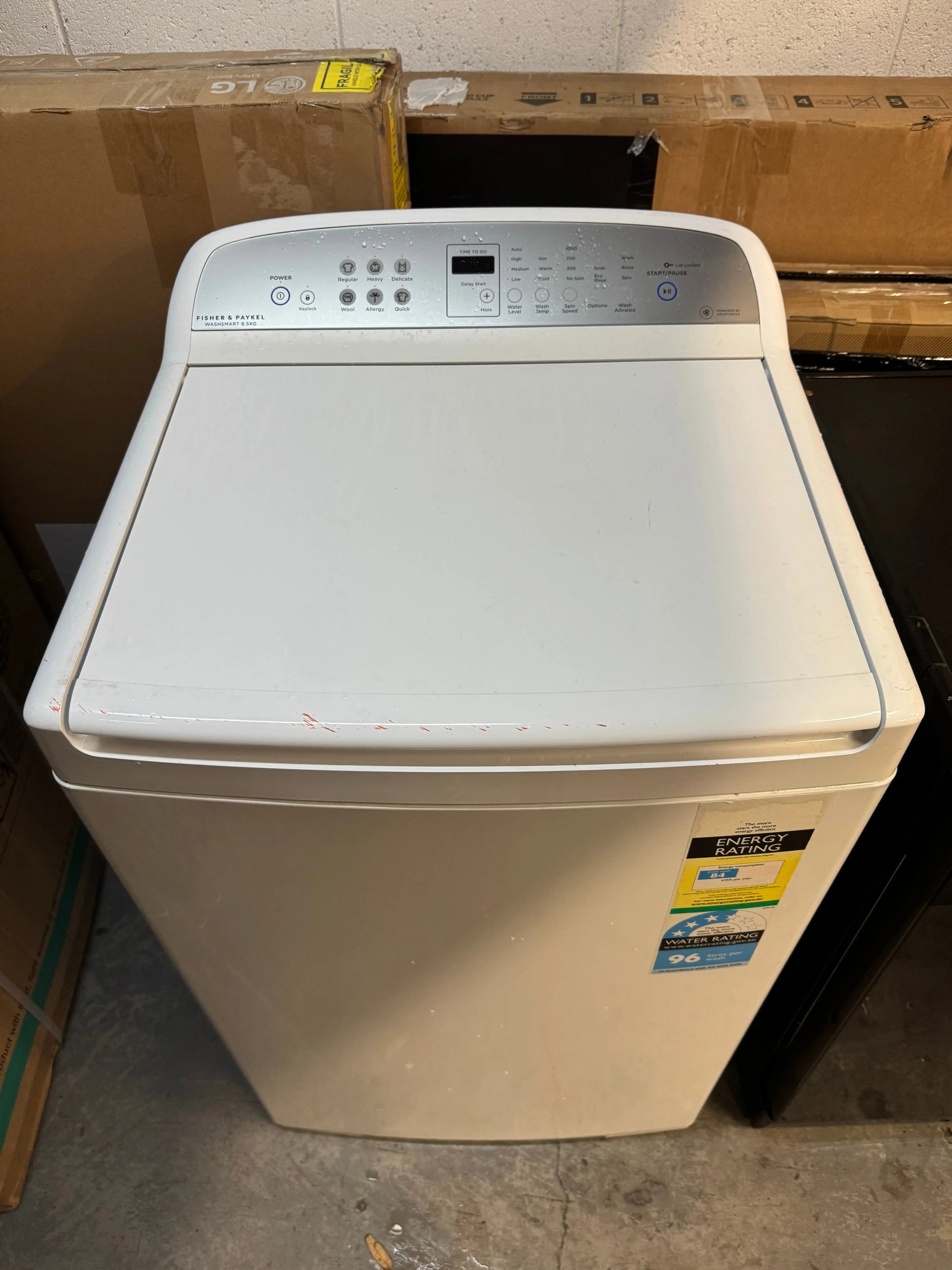 Refurbished Fisher&Paykel 8.5kg Top Loader Washing Machine | SYDNEY