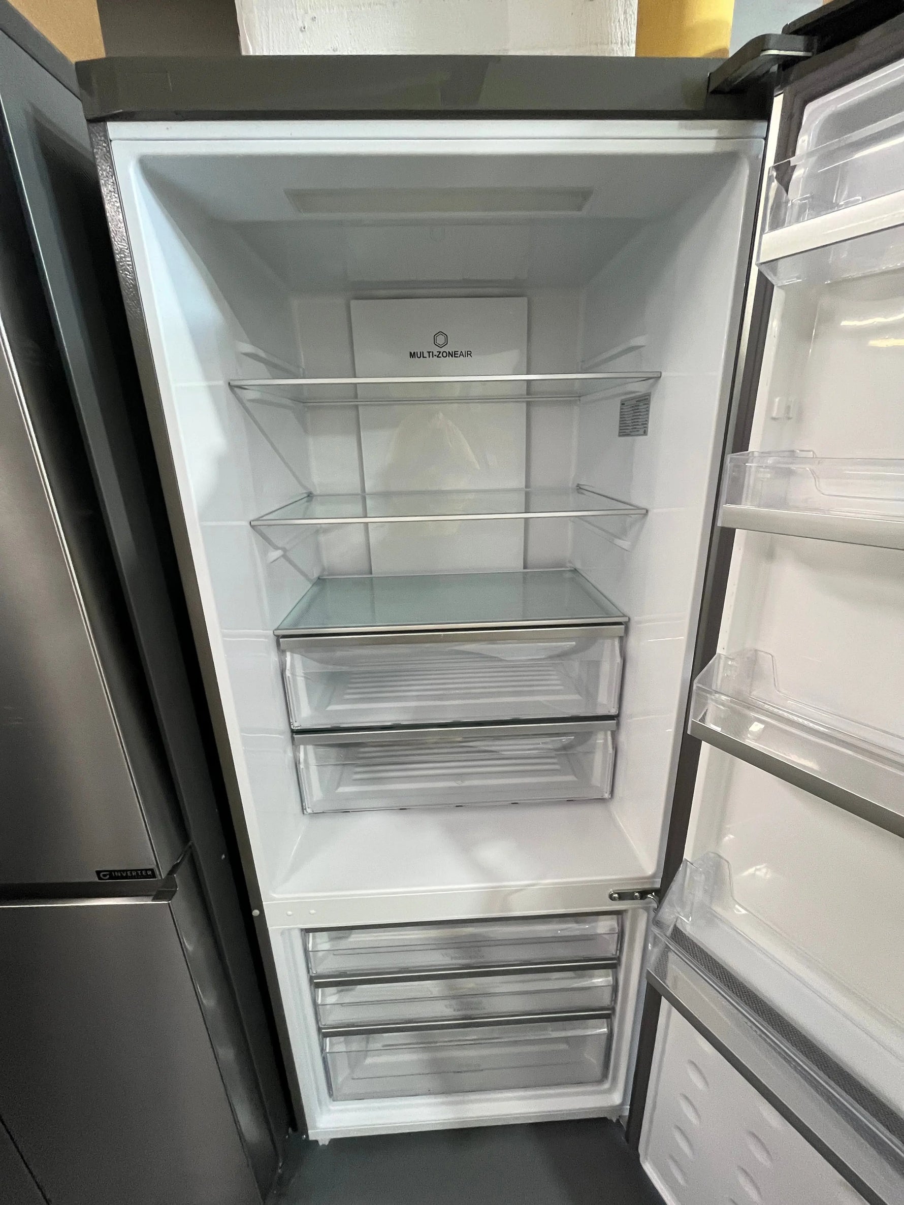 Refurbished Haier 416L Bottom Mount Fridge – Silver | Model HRF450BS2 | Frost Free | 5 Star Energy Rating | ALEXANDRIA
