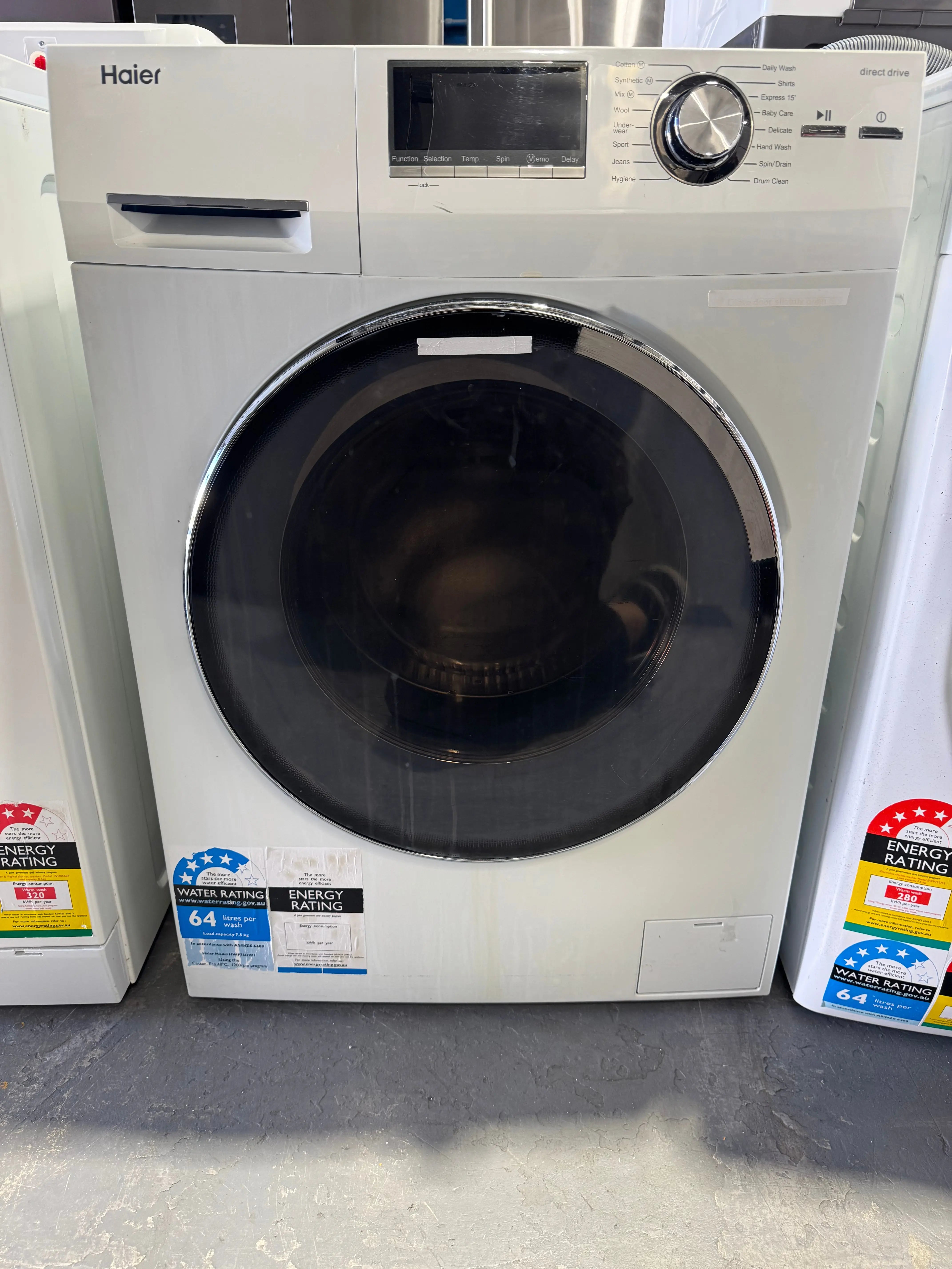 Refurbished Haier 7.5Kgs washing machine | PERTH