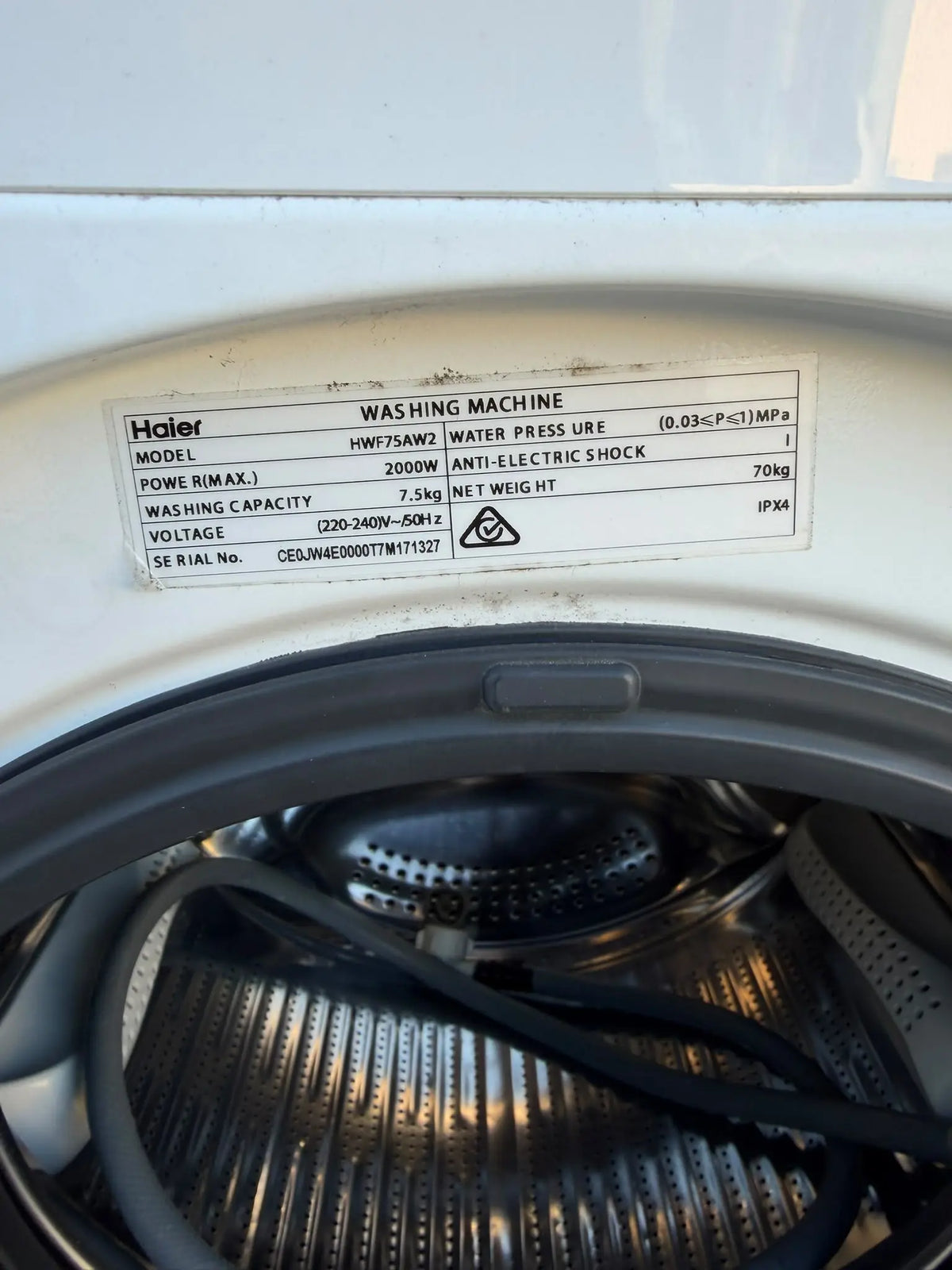Refurbished Haier 7.5kg Front Load Washing Machine | BRISBANE