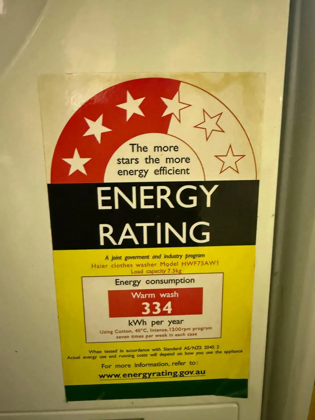 Refurbished Haier 7.5kg Washing Machine | BRISBANE