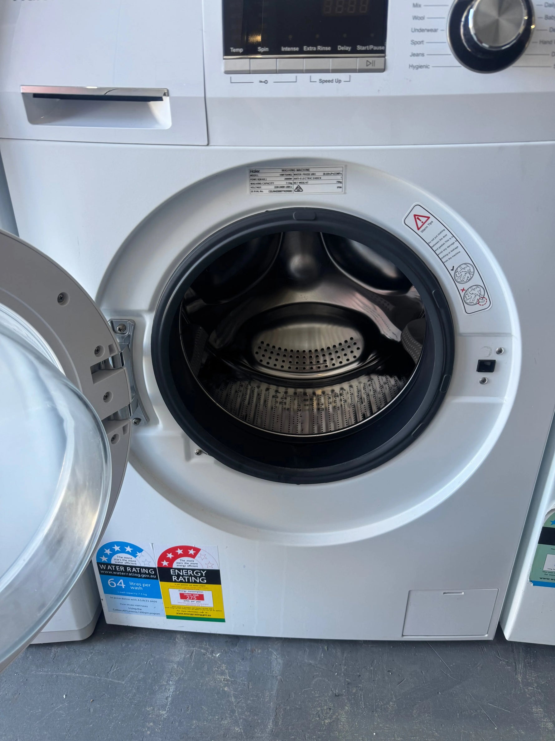 Refurbished Haier 7.5kgs washing machine | PERTH