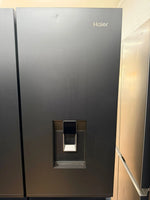 Refurbished Haier HRF680YPC 623L Quad Door Fridge with Ice & Water Dispenser – Black | RESERVOIR