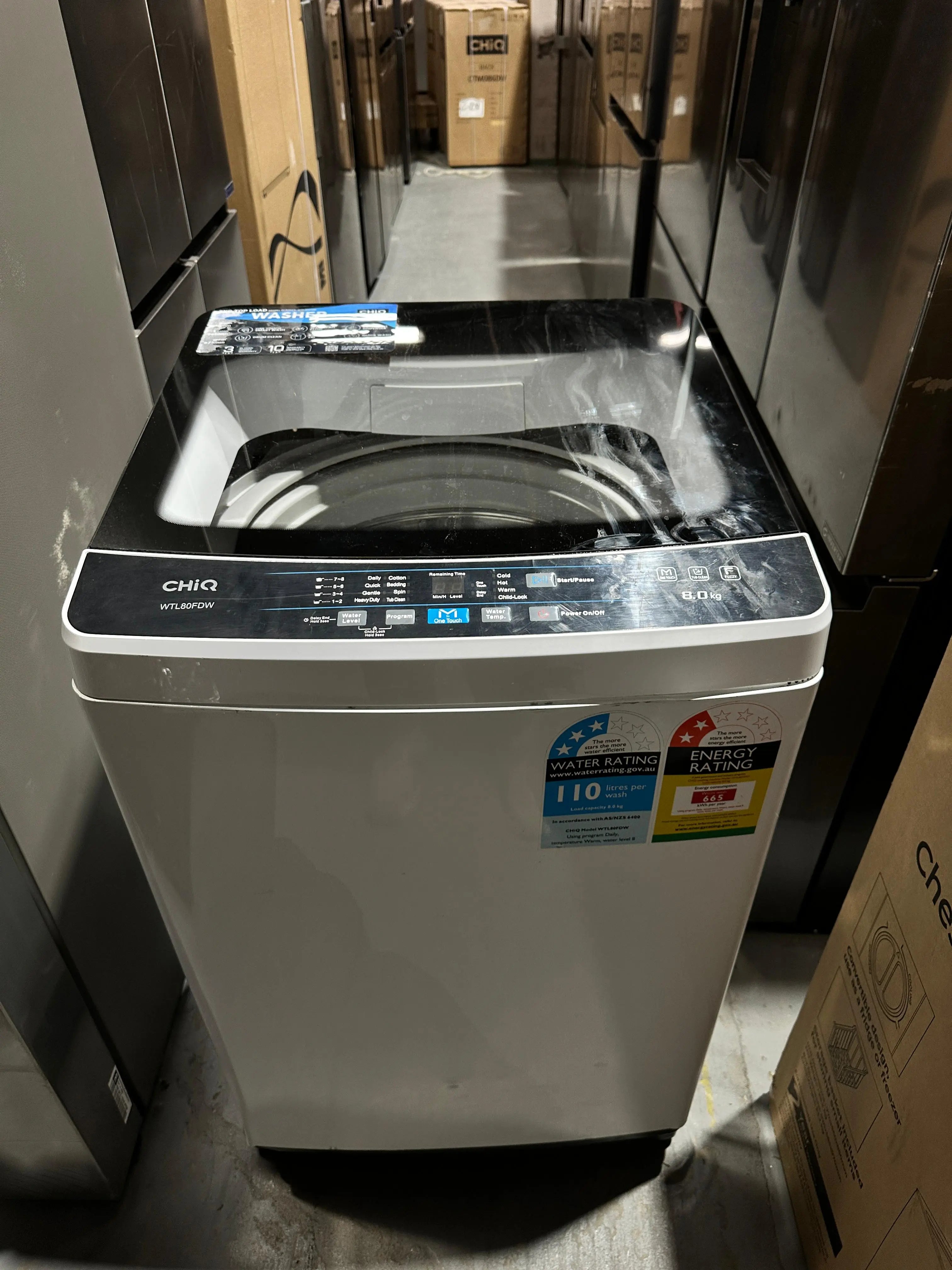 Refurbished High-Capacity CHiQ 8kg Top Loader Washer | ADELAIDE