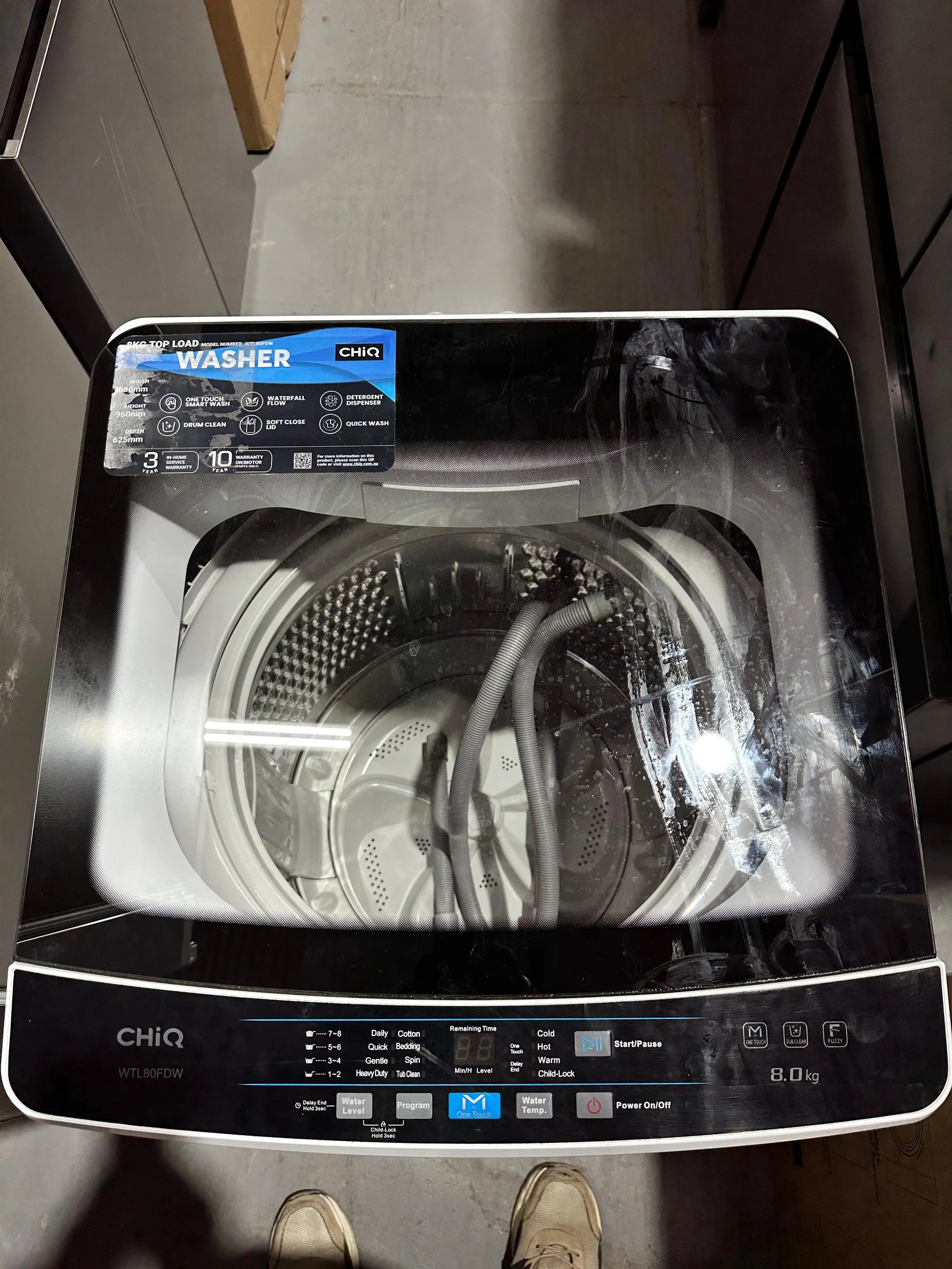 Refurbished High-Capacity CHiQ 8kg Top Loader Washer | ADELAIDE