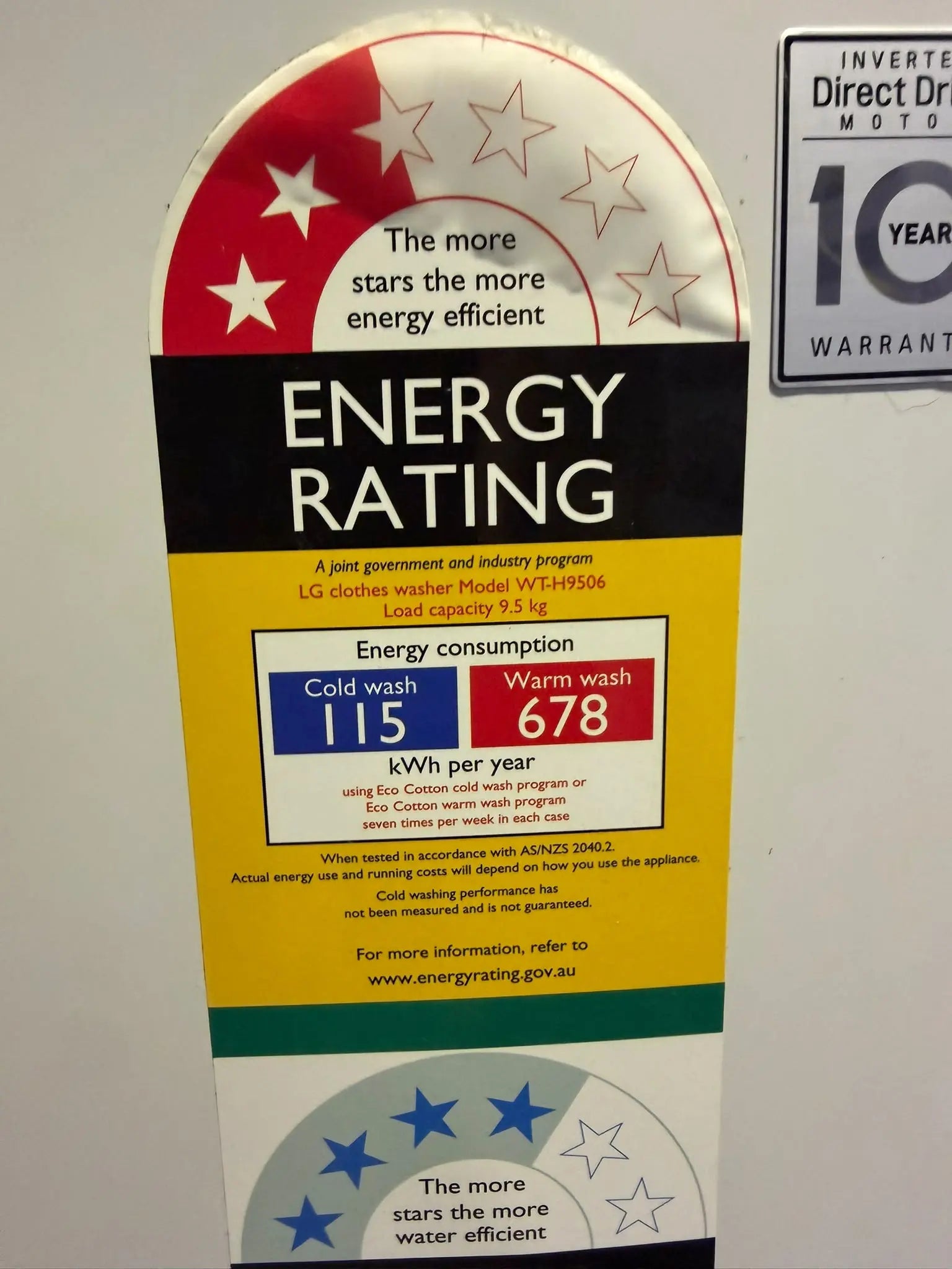Refurbished High-Capacity LG 9.5kg Top Load Washer | BRISBANE