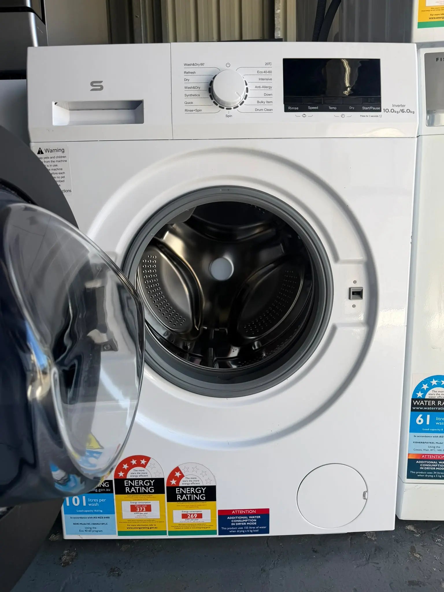 Refurbished High-Capacity SEIKI 10kg Washer Dryer Combo | BRISBANE