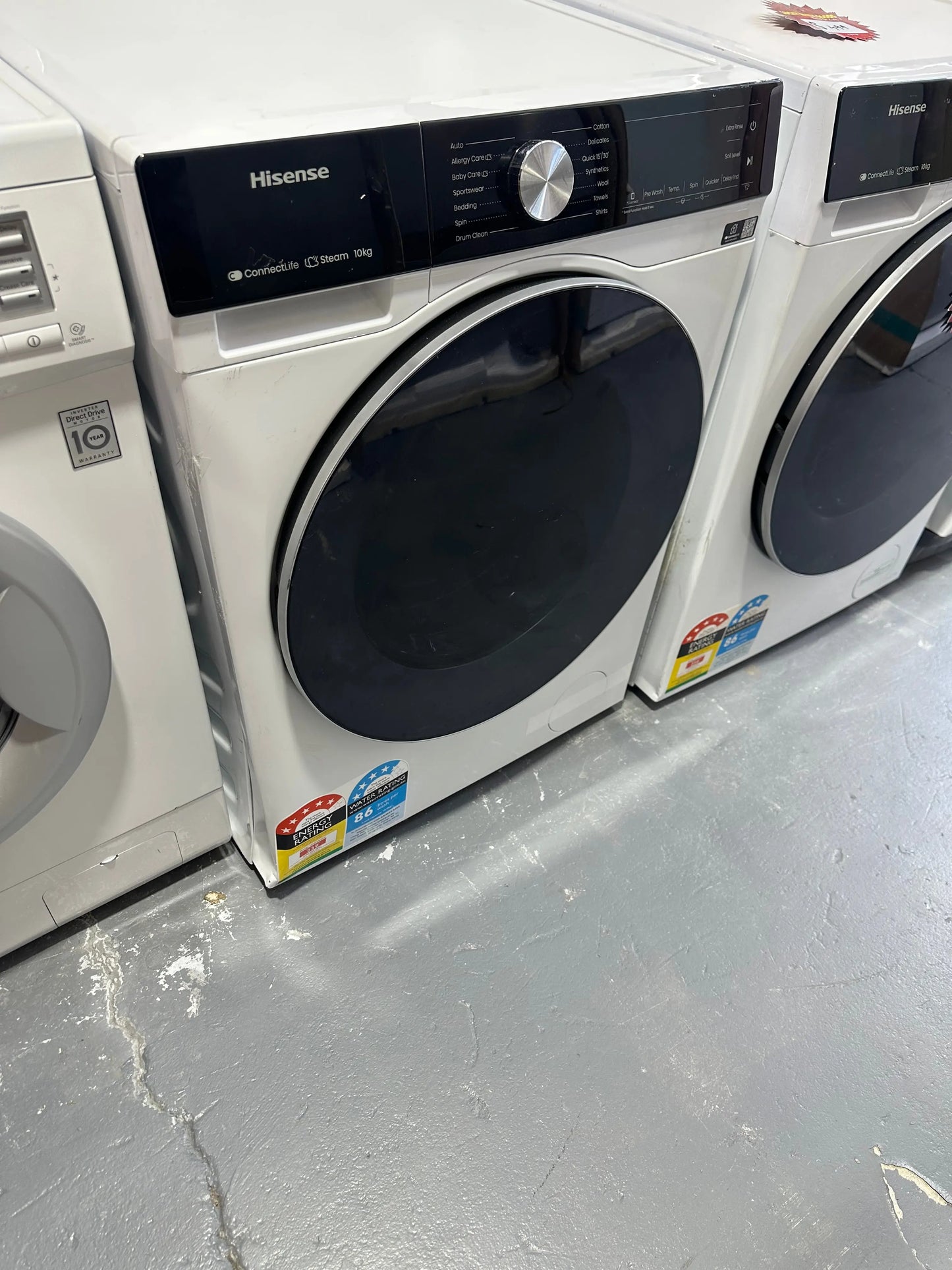 Refurbished Hisense 10 kg front loader washer | ALEXANDRIA