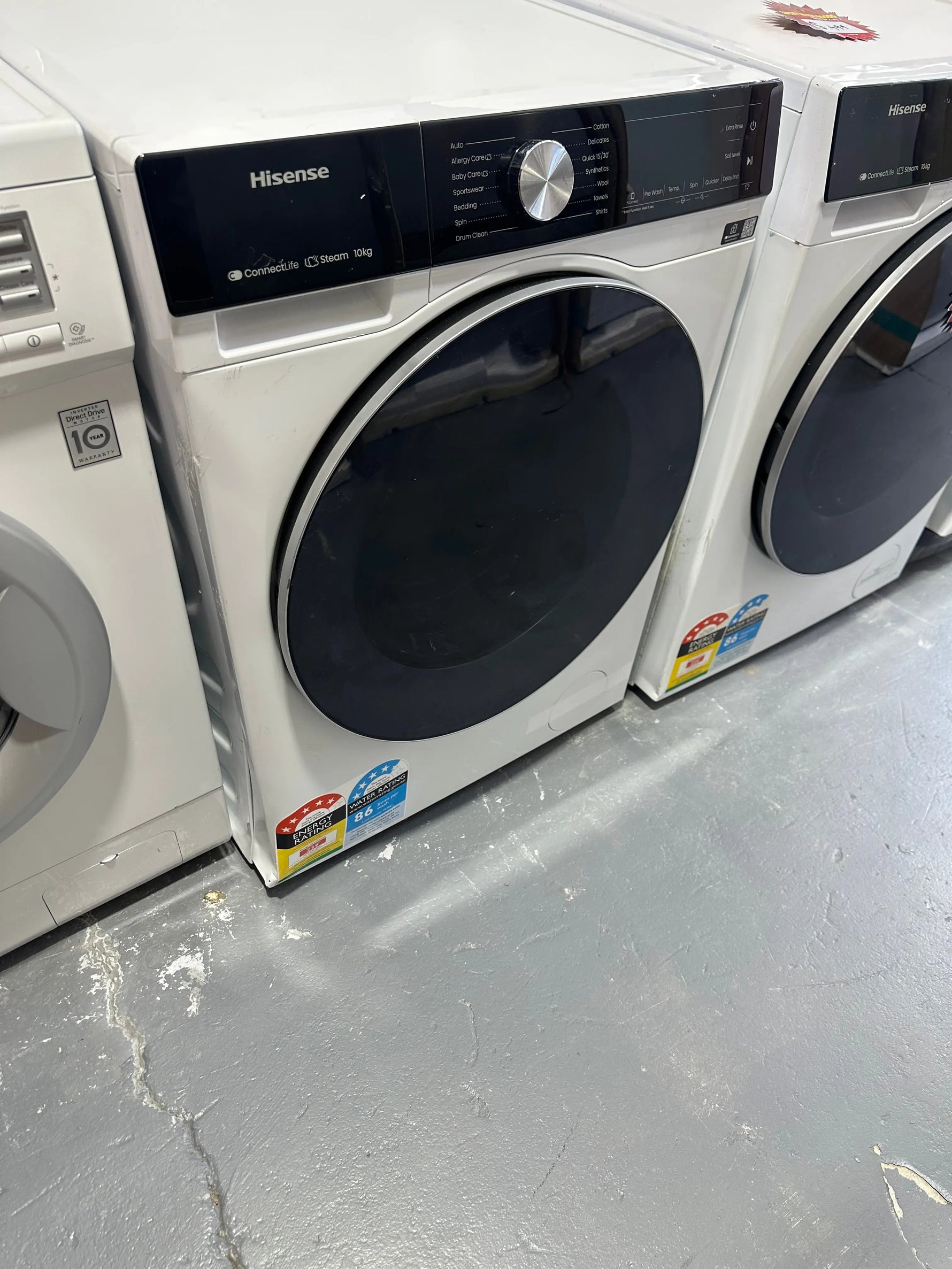 Refurbished Hisense 10 kg front loader washer | ALEXANDRIA